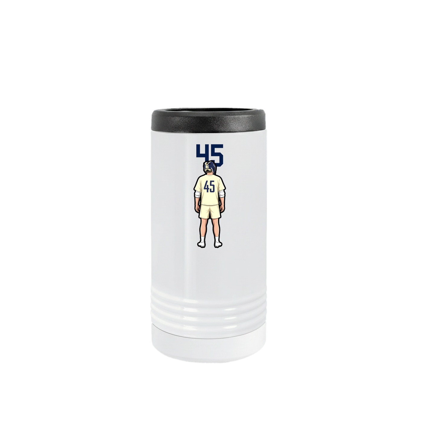 Slim Beverage Holder — Number Top in White