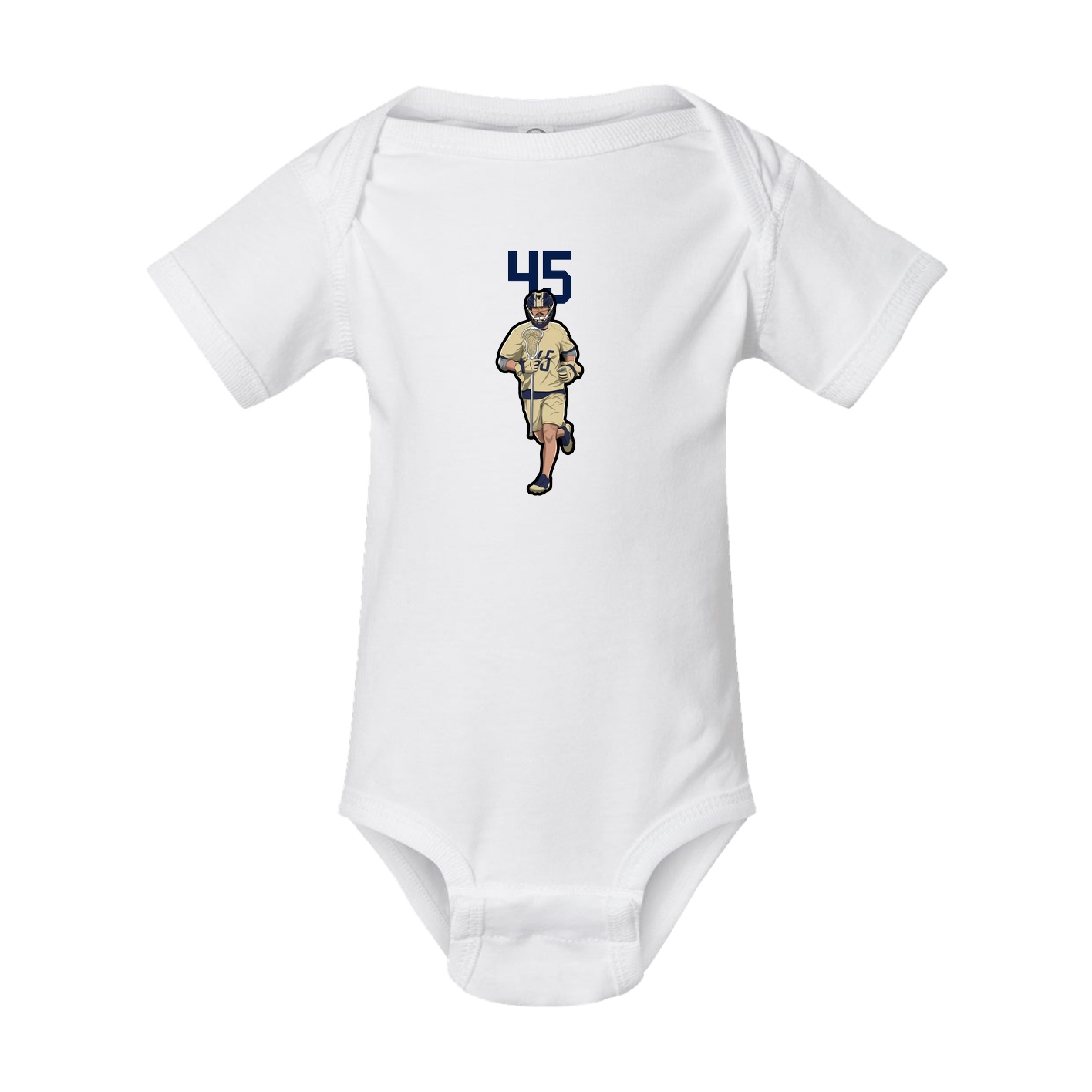Baby Onesie — Number Top in White