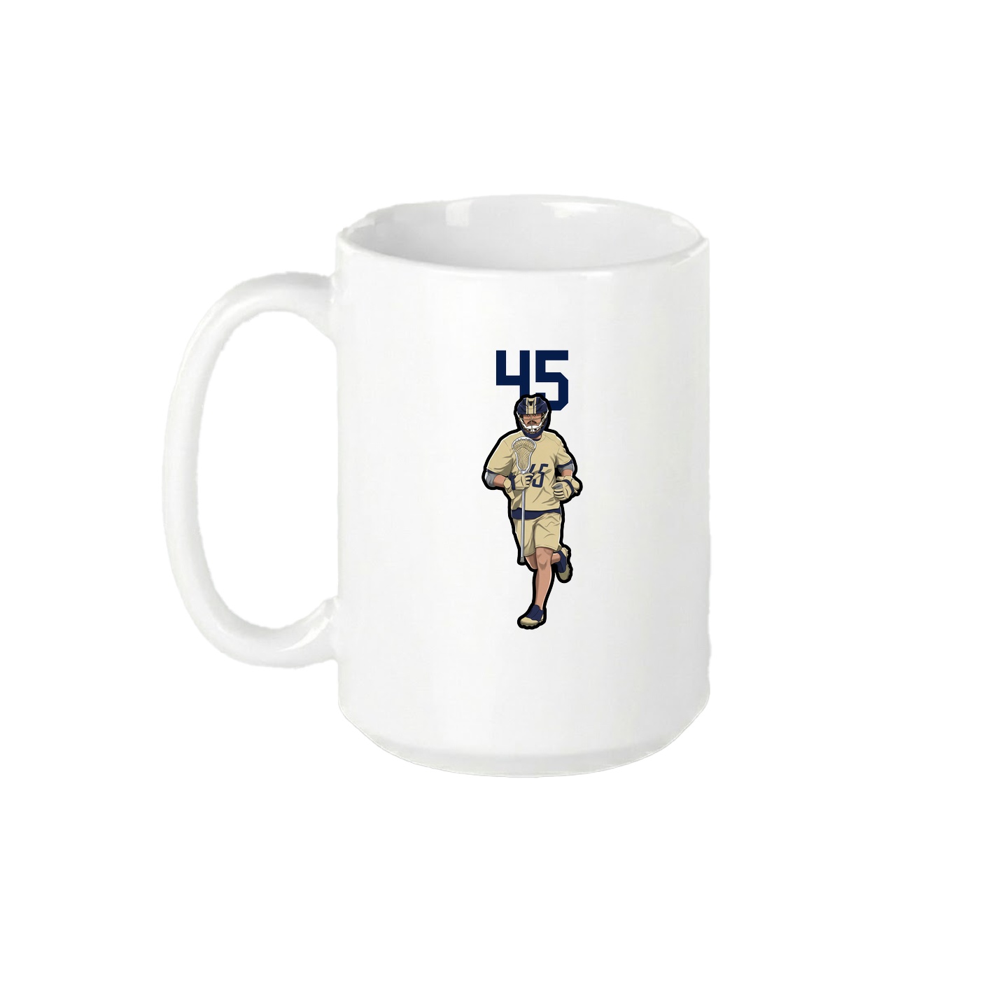 15oz Coffee Mug — Number Top in White