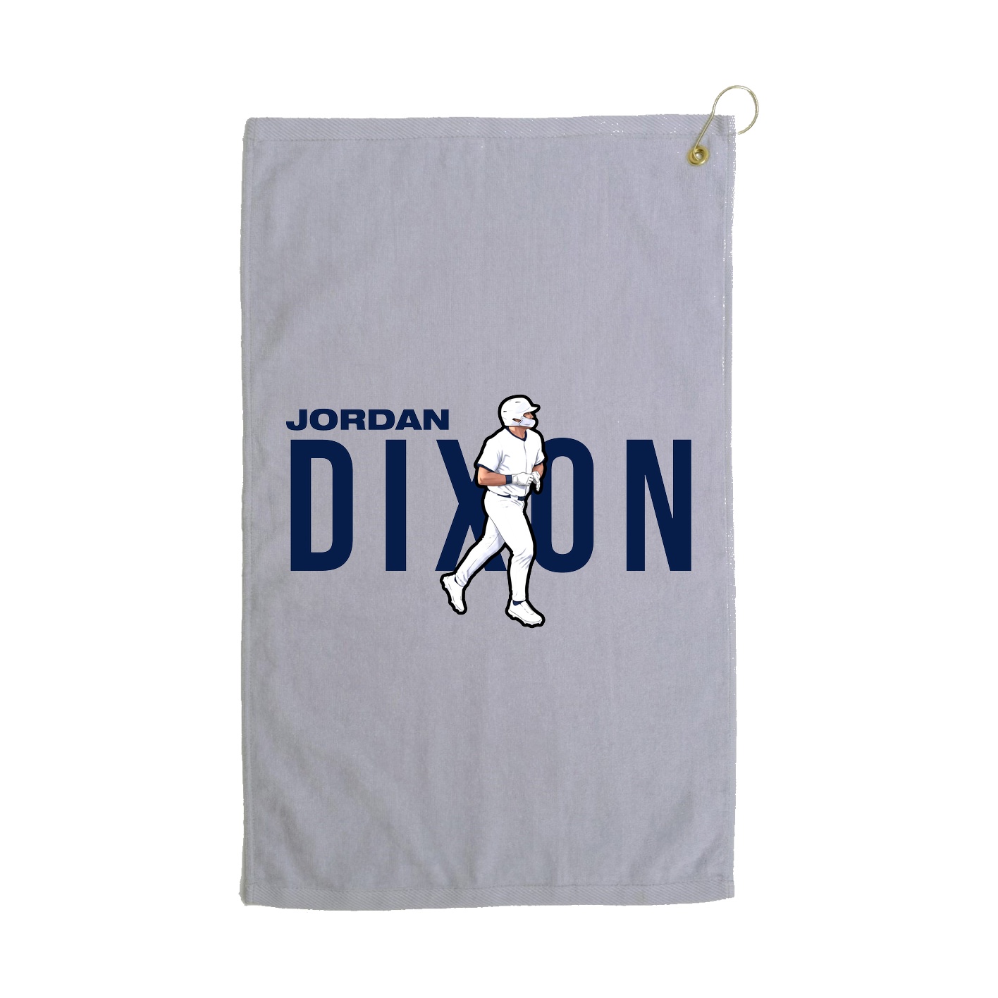 Golf Towel — Player Name in Grey