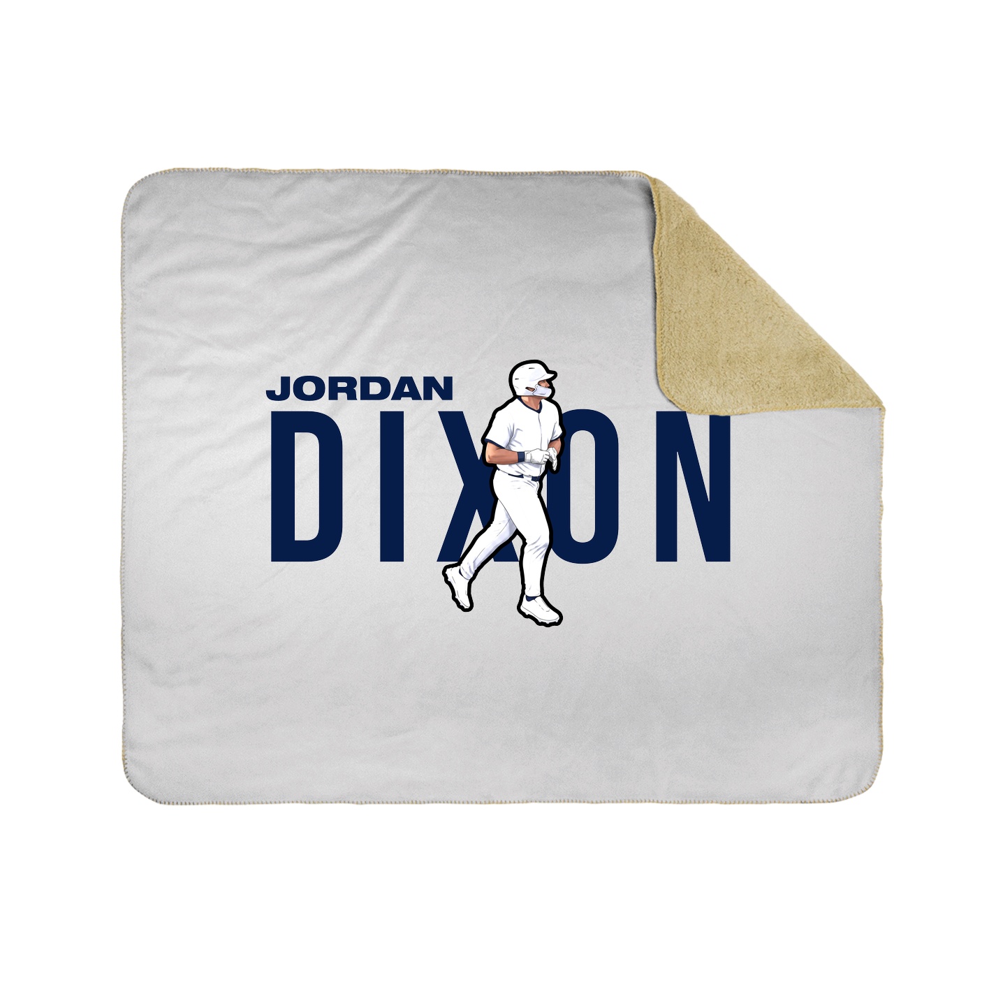 Throw Blanket — Player Name in White
