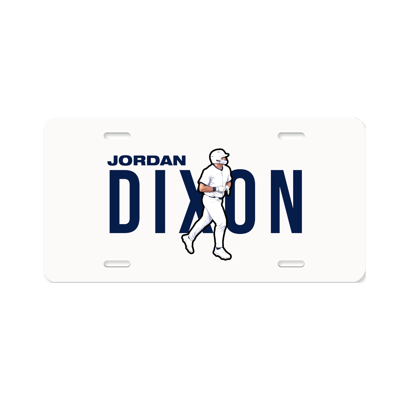 License Plate — Player Name in Classic