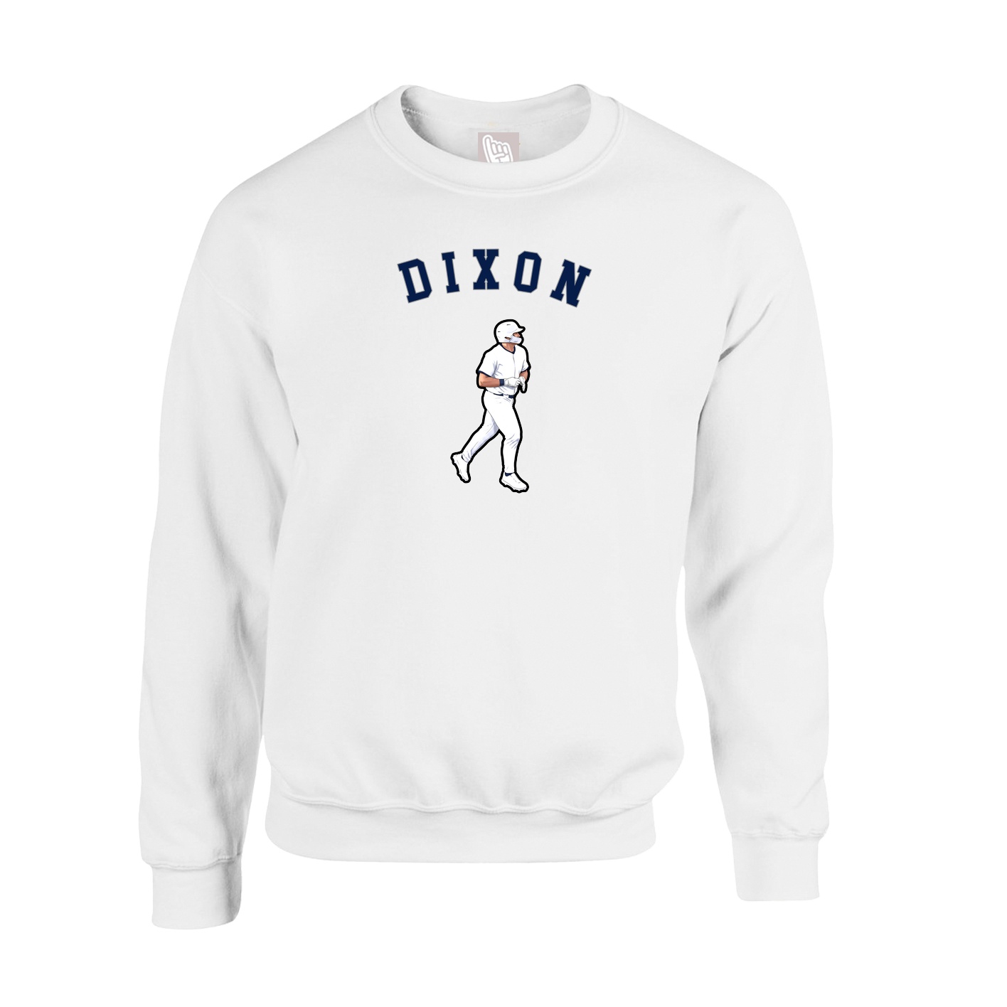 Fleece Crew — Shirsey Arch in White