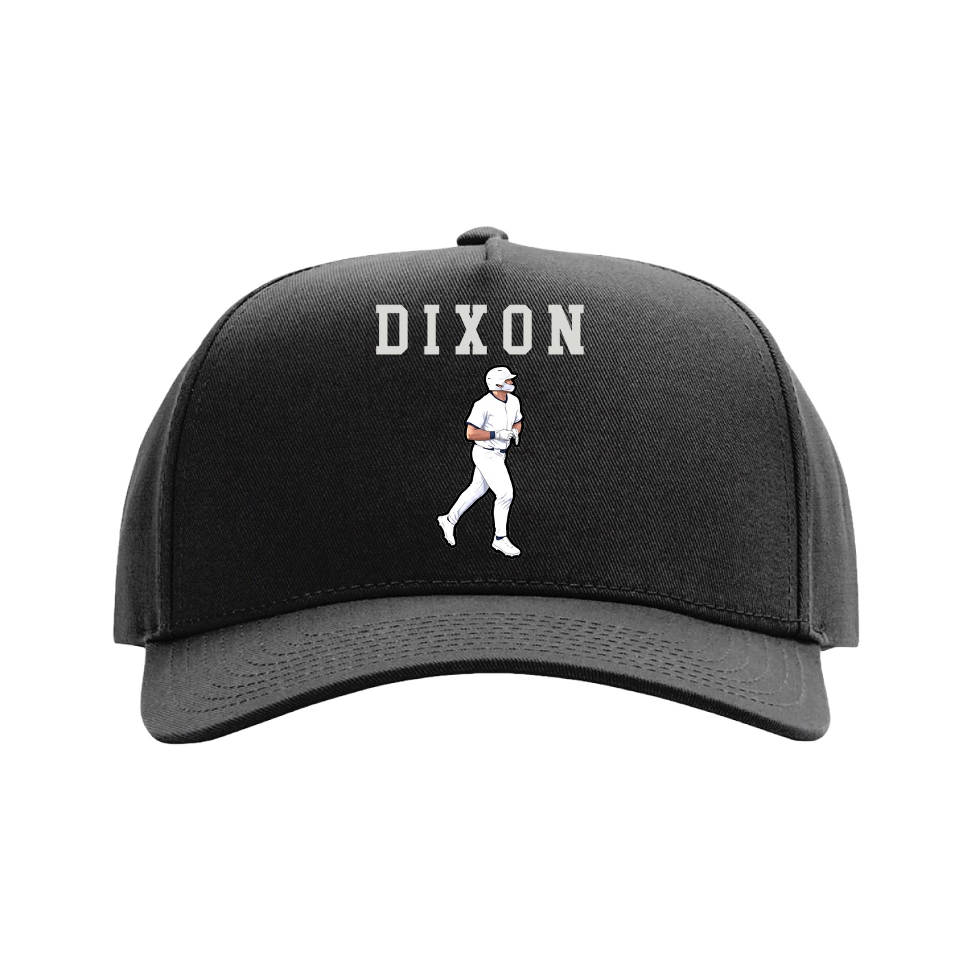 Full Fabric Five-Panel Champ Cap — Shirsey in Black
