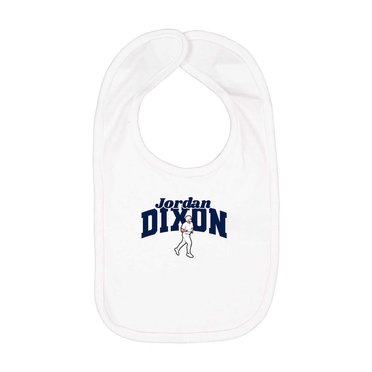 Infant Bib — Signature Arch in White