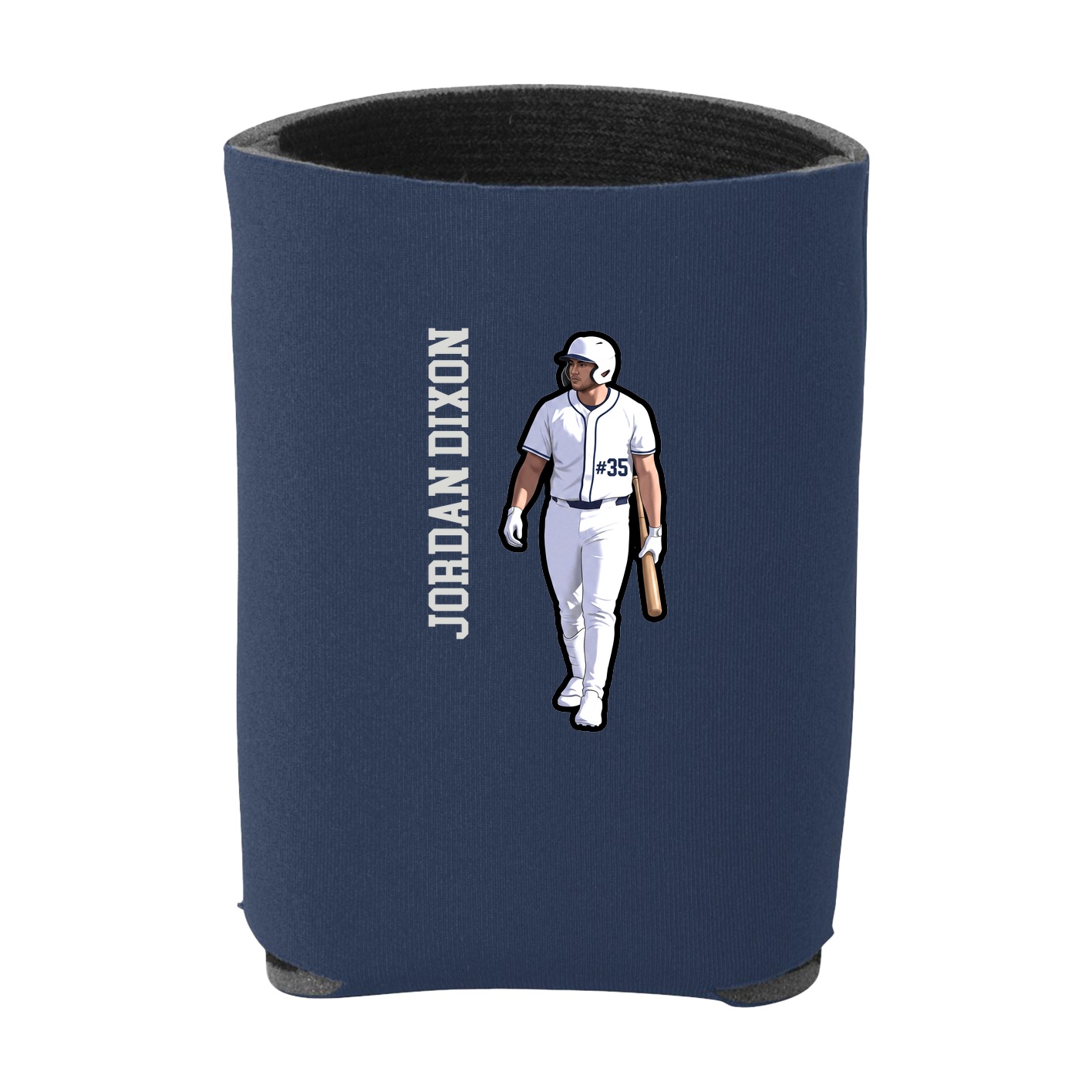 Can Holder — Name Vertical in Navy