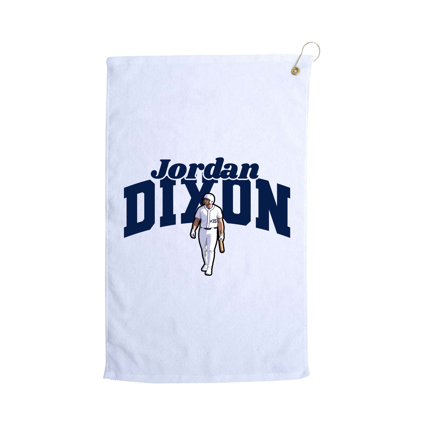 Golf Towel — Signature Arch in White