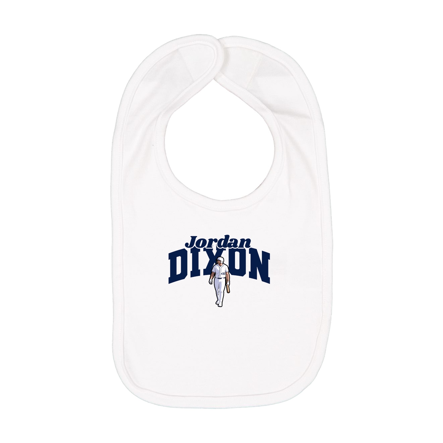 Infant Bib — Signature Arch in White