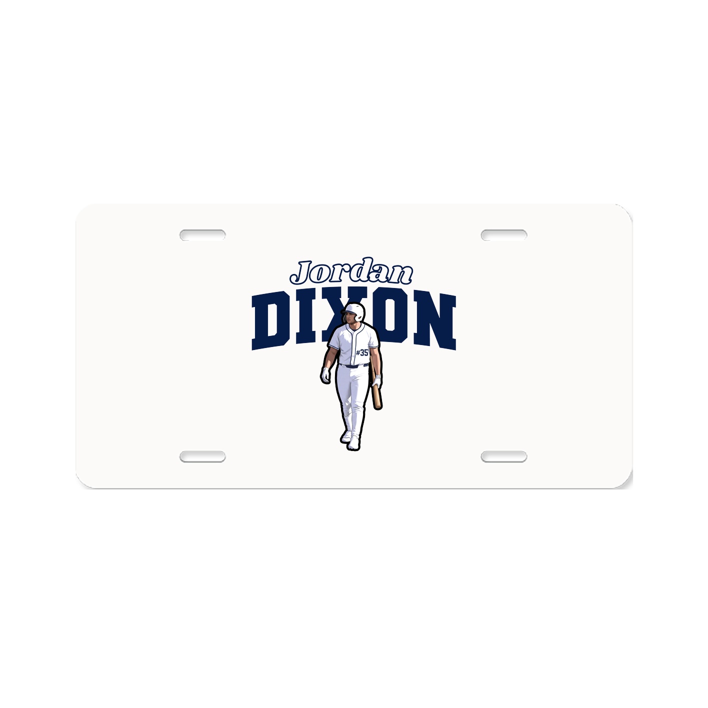 License Plate — Name Arch in Classic