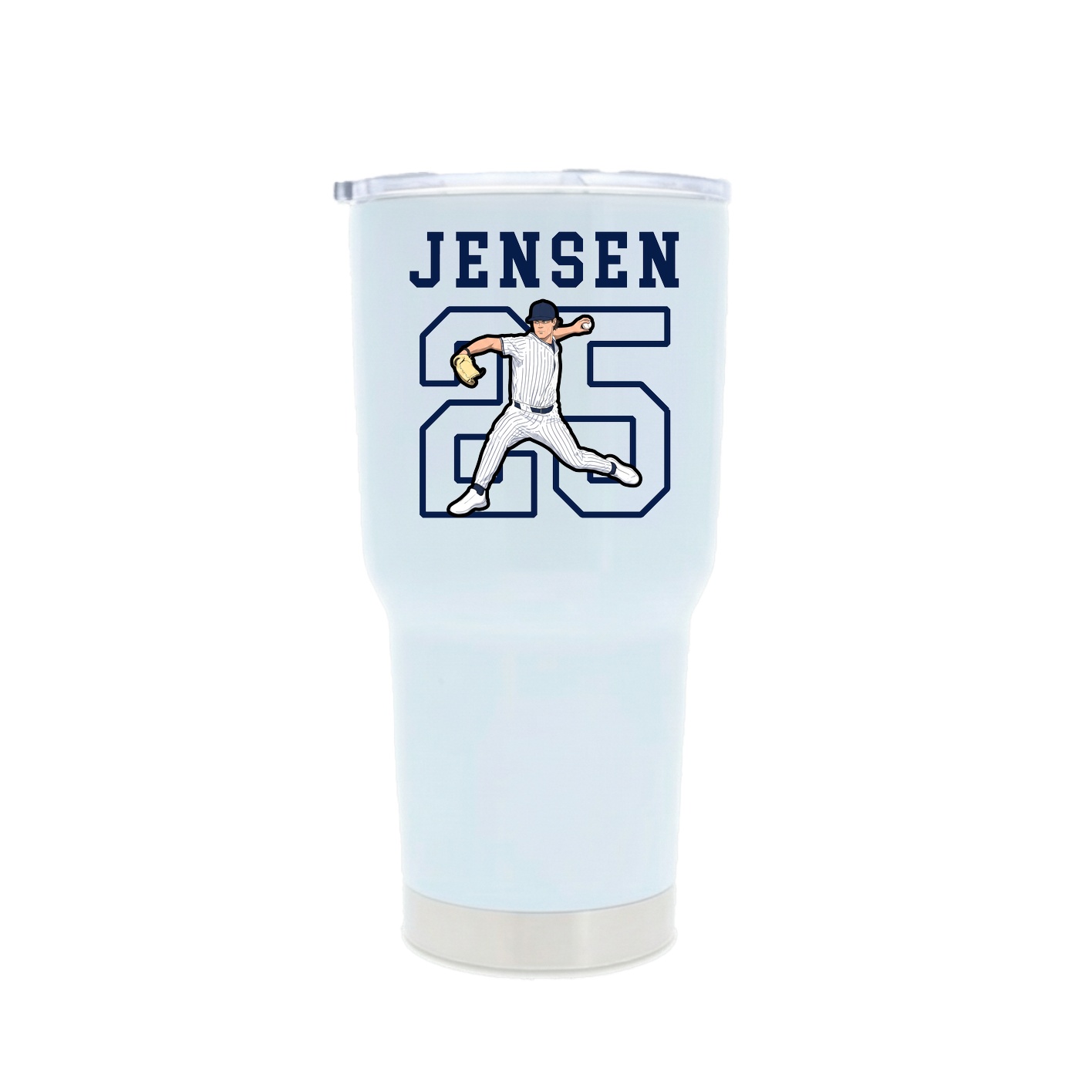 30oz Stainless Steel Tumbler — Shirsey in White