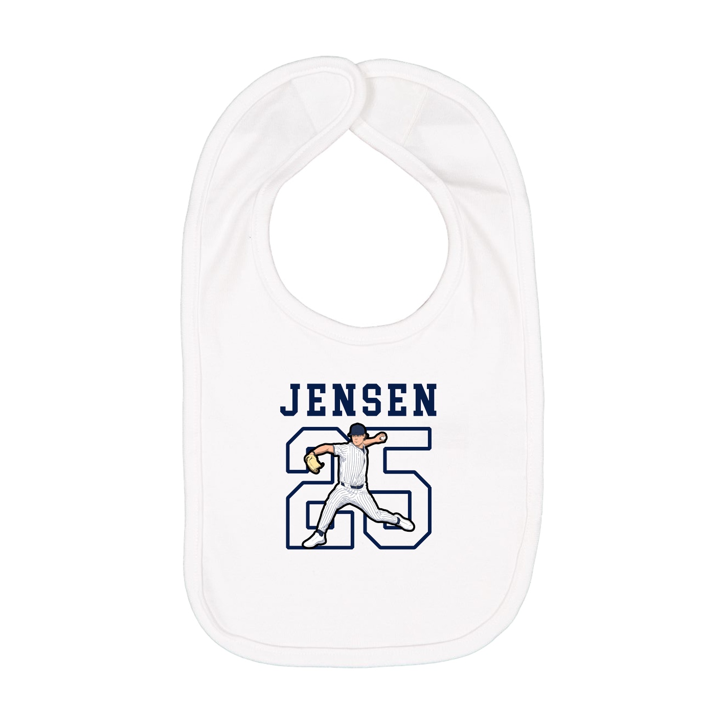 Infant Bib — Shirsey in White