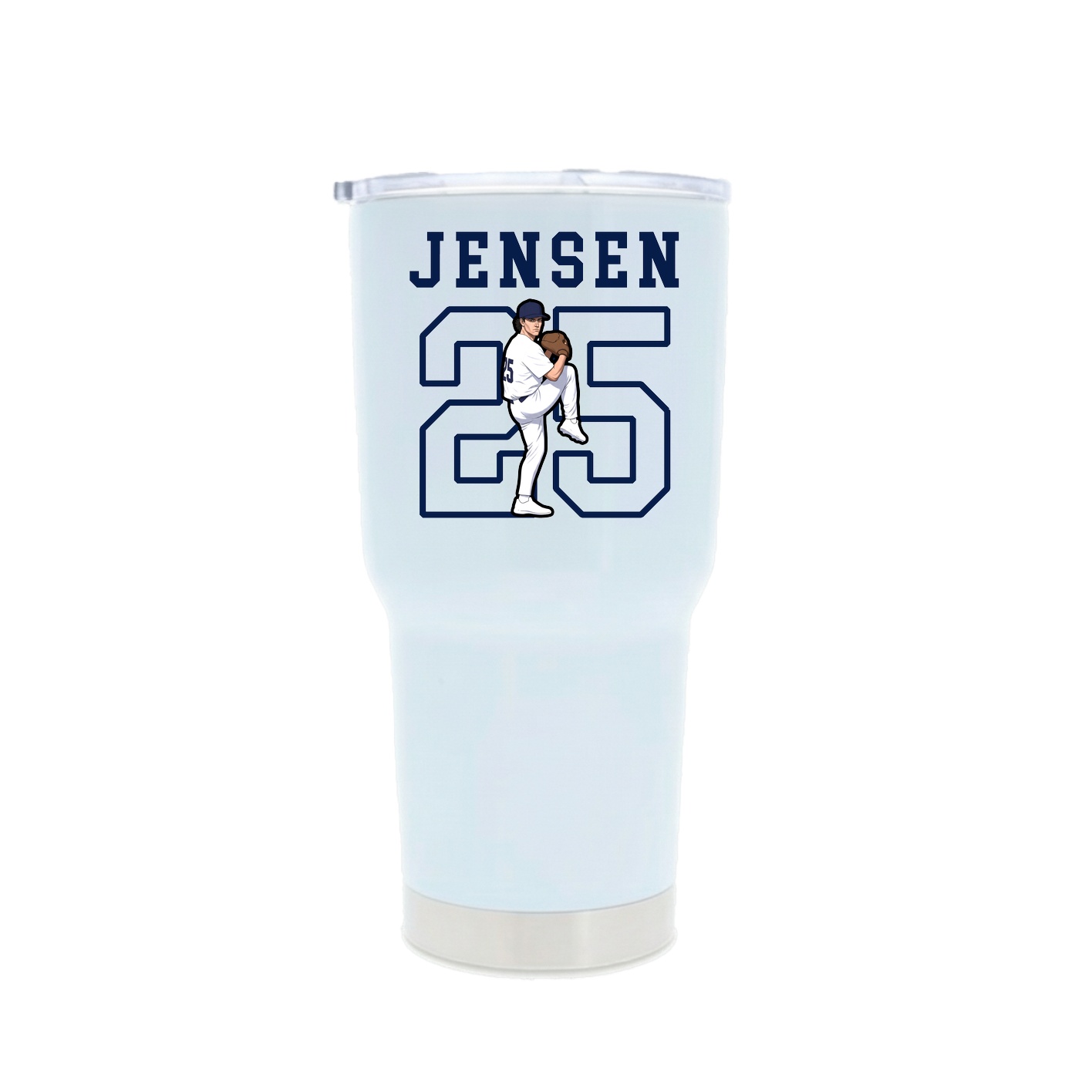 30oz Stainless Steel Tumbler — Shirsey in White