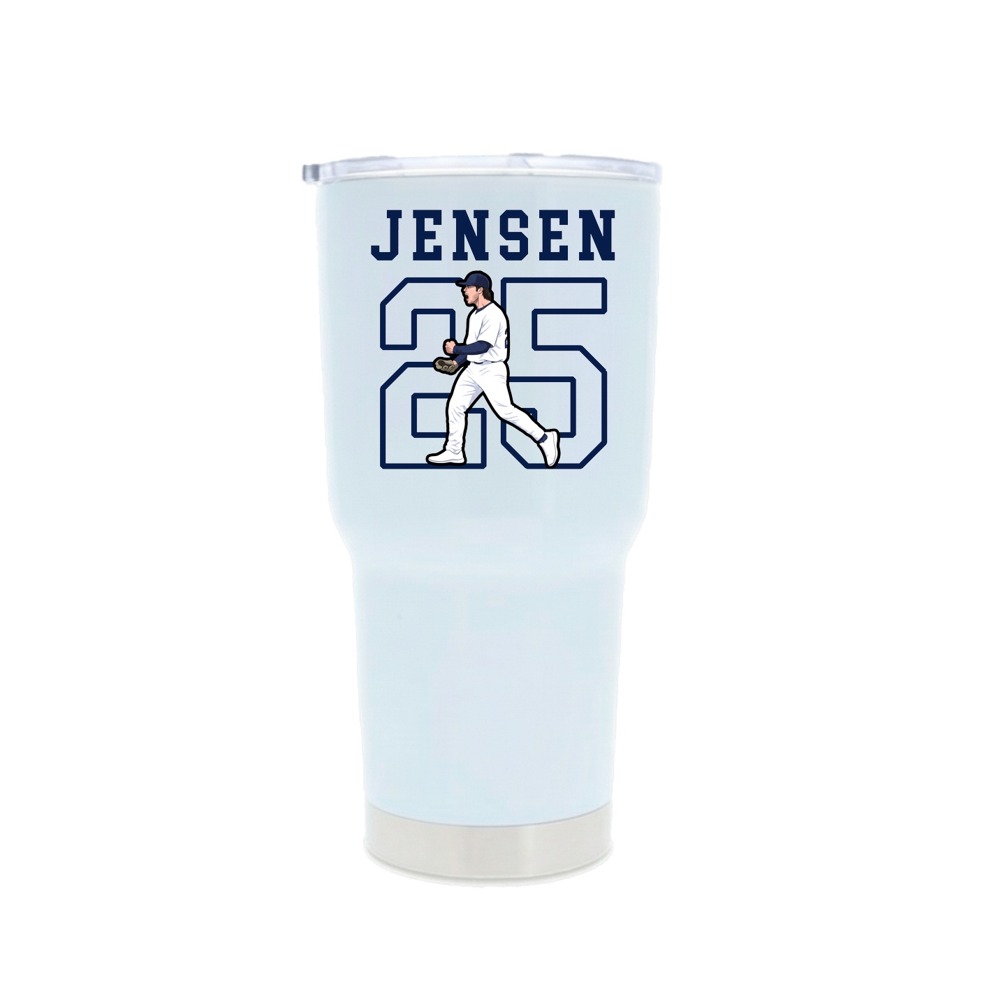 30oz Stainless Steel Tumbler — Shirsey in White