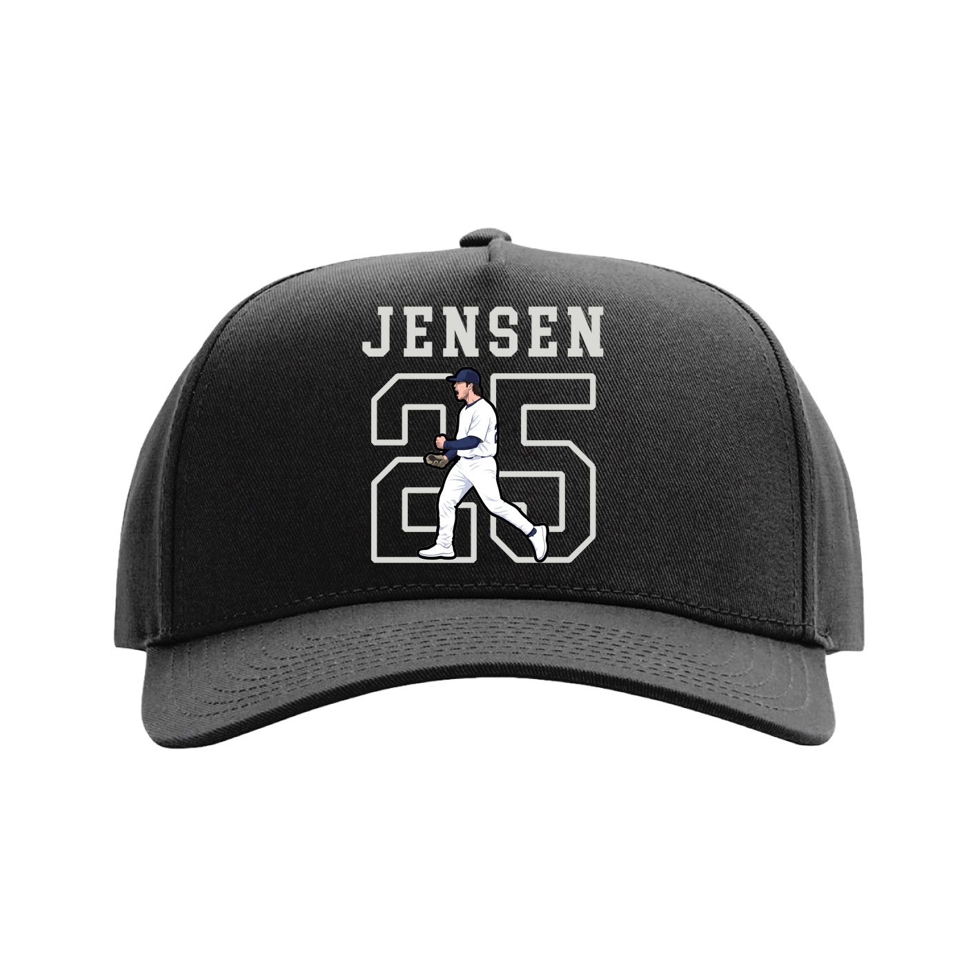 Full Fabric Five-Panel Champ Cap — Shirsey in Black