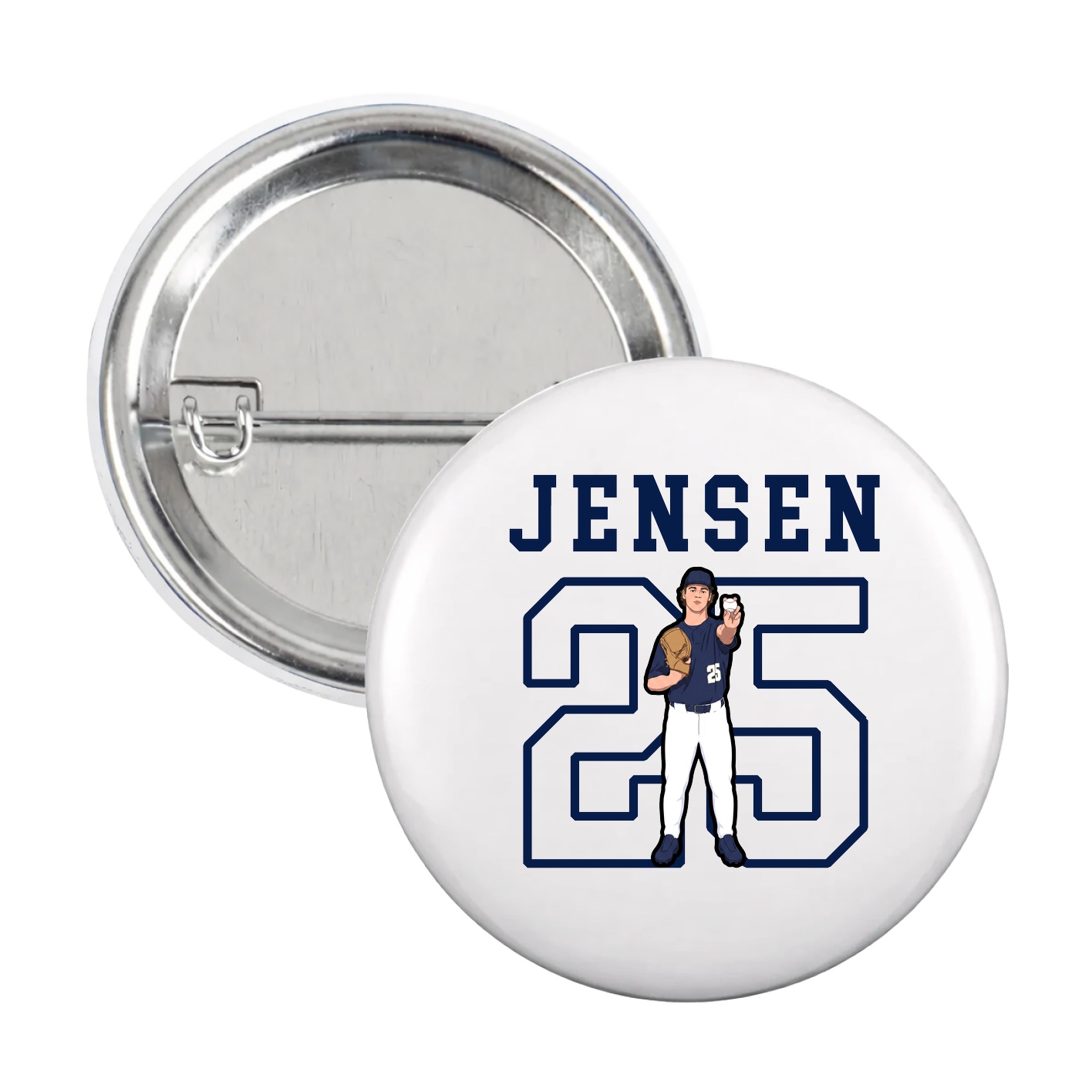Game Day Button — Shirsey in White
