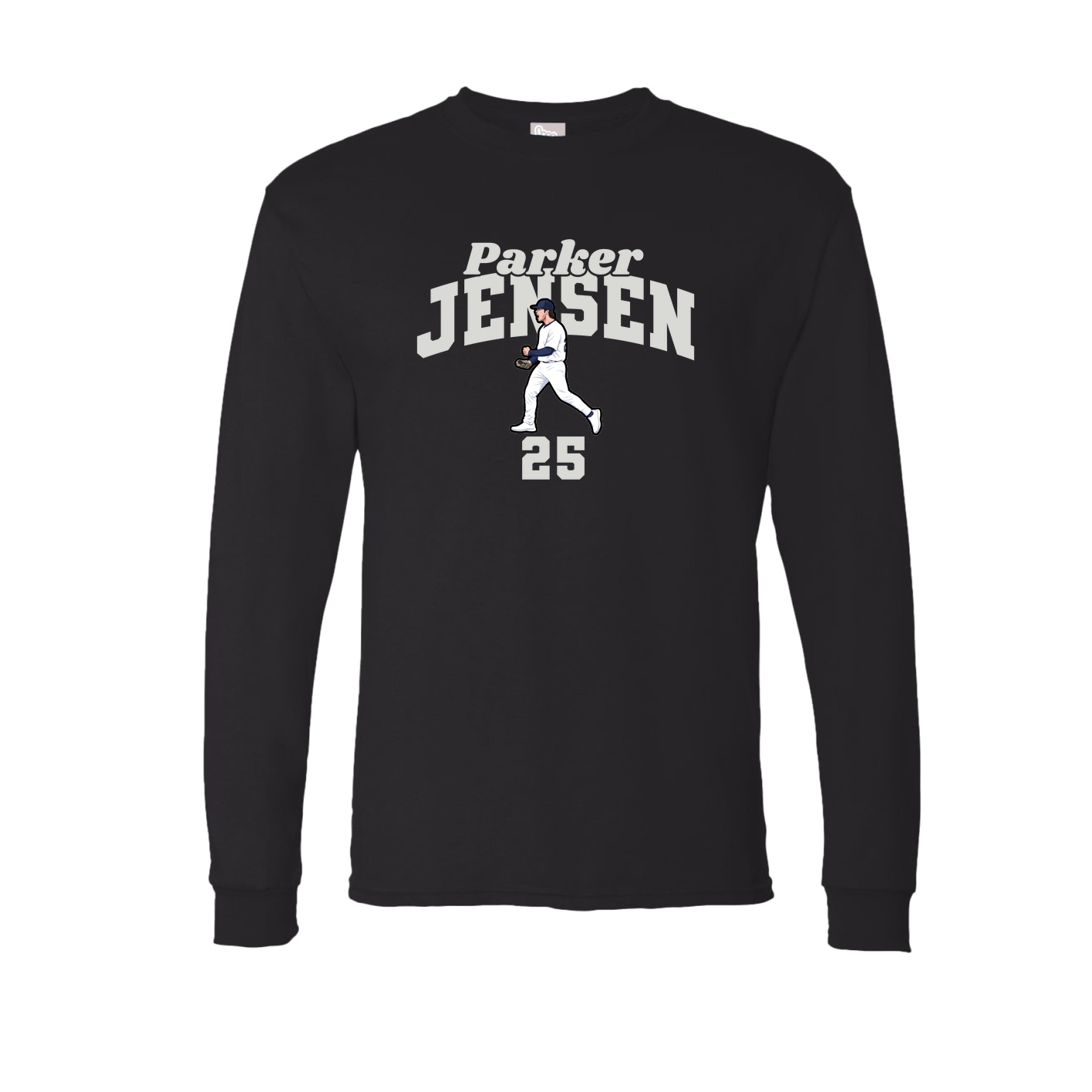 Long Sleeve Tee — Signature Arch in Black