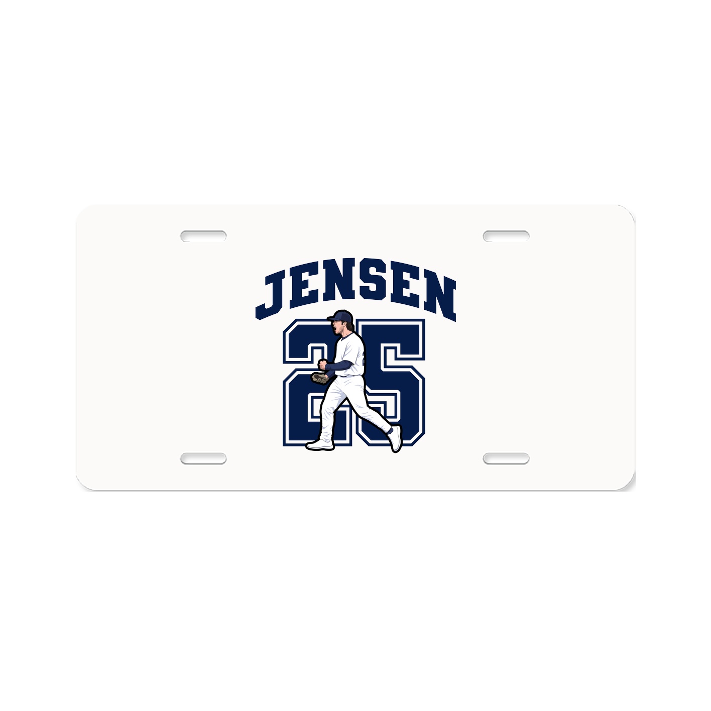 License Plate — Number in Classic