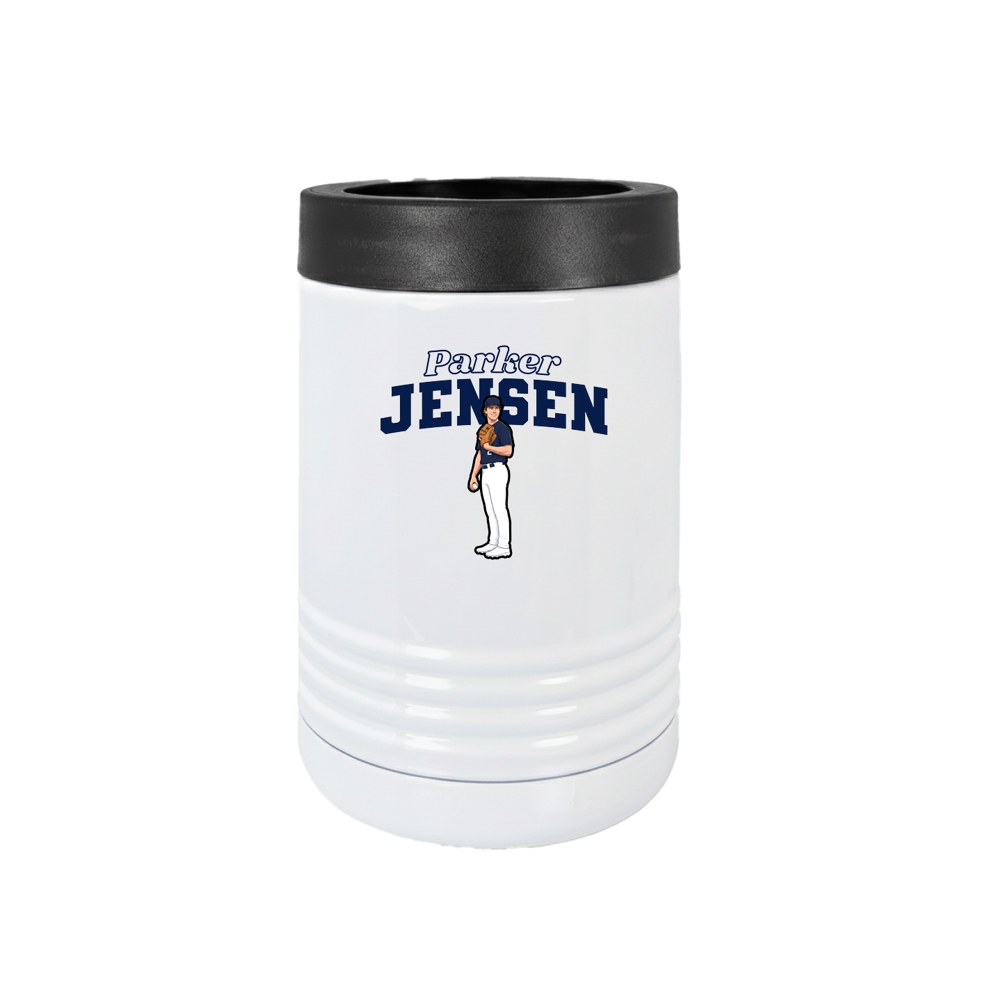 Beverage Holder — Name Arch in White