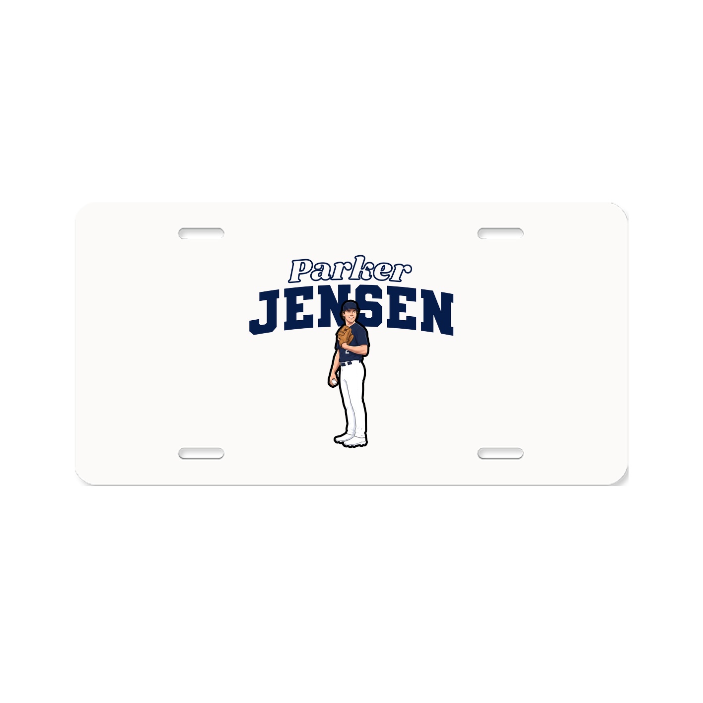 License Plate — Name Arch in Classic