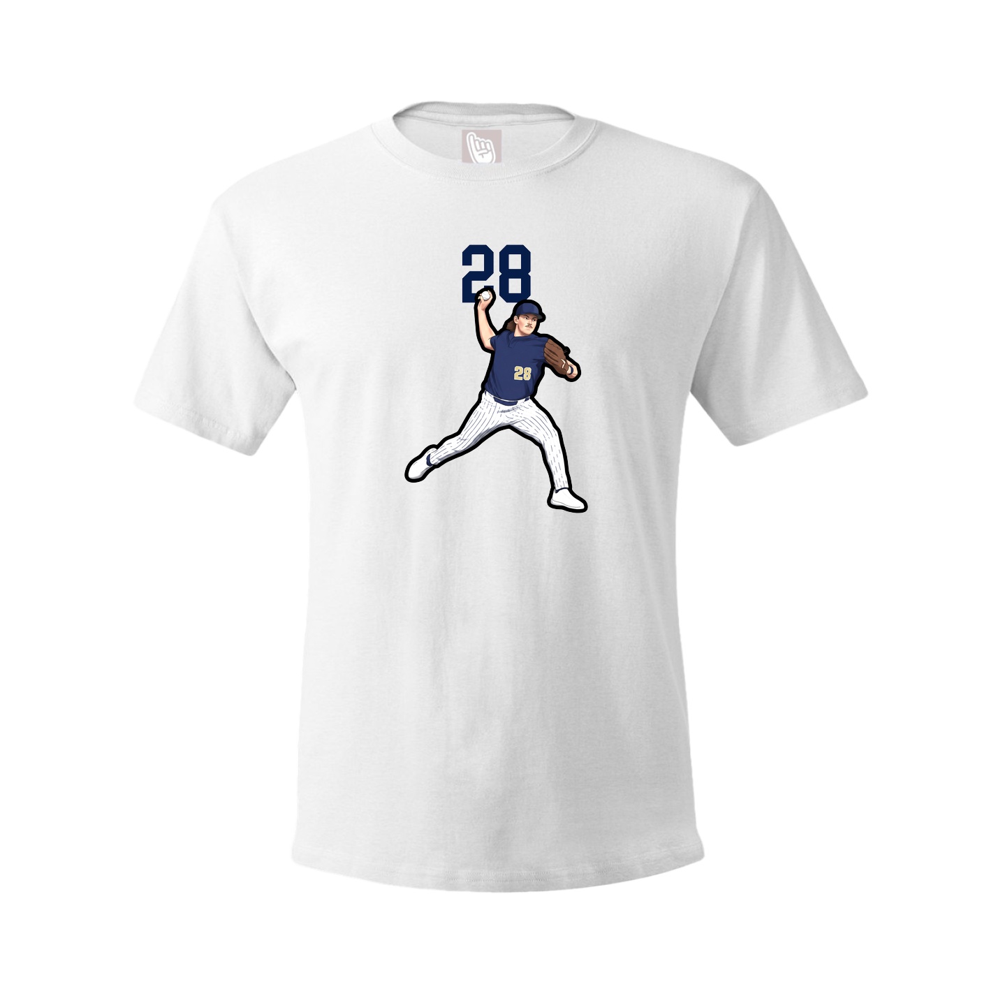 Tee — Number Top in White