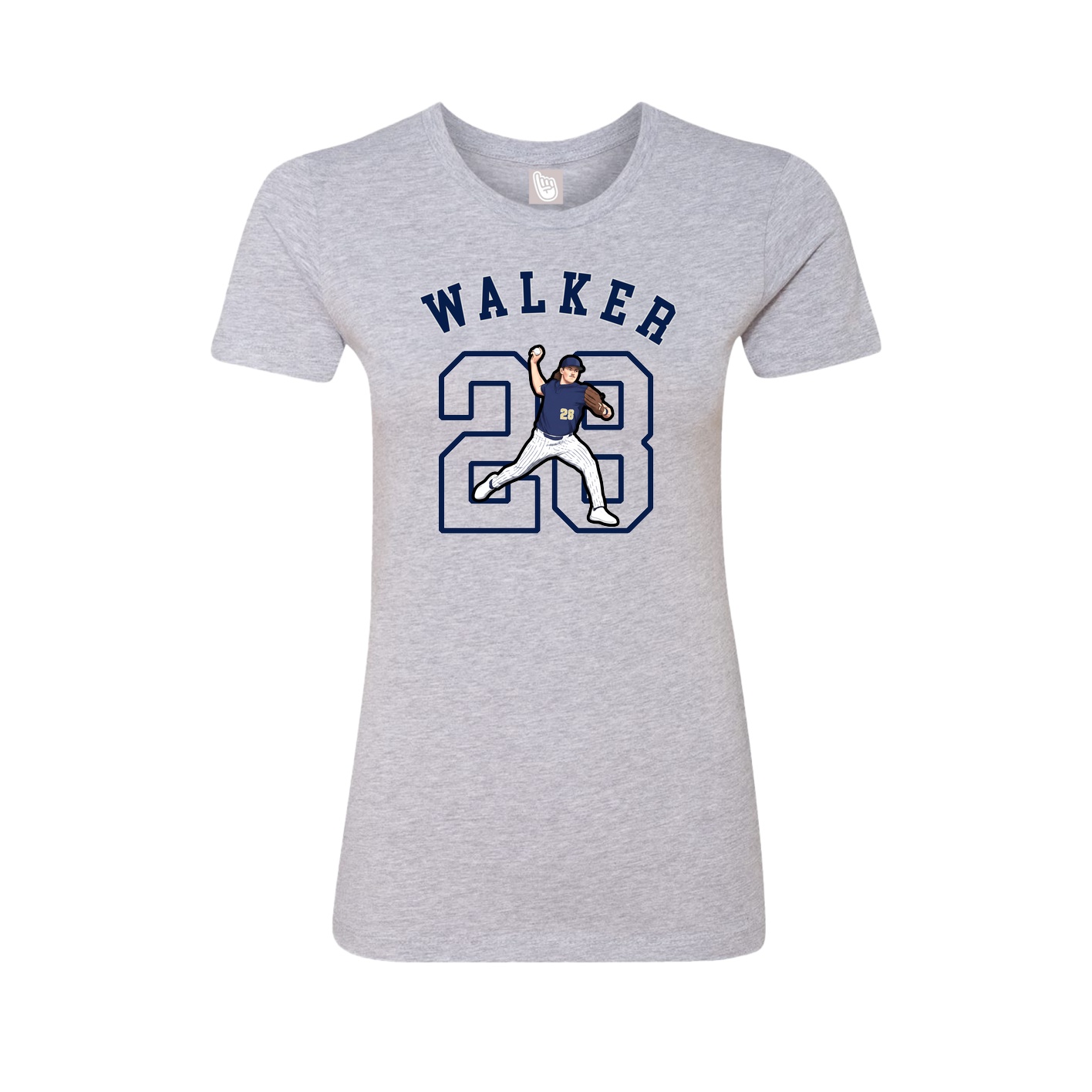 Fitted Women's Tee — Shirsey Arch in Grey