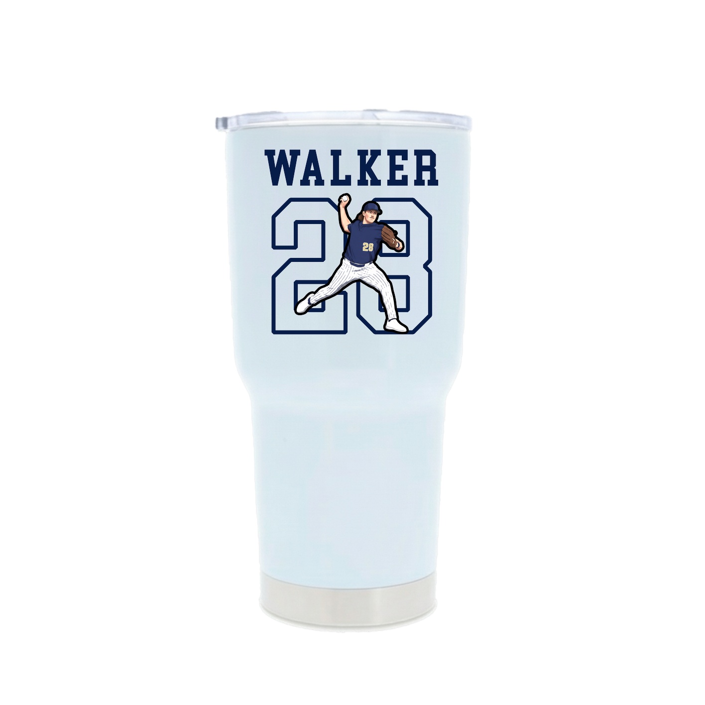 30oz Stainless Steel Tumbler — Shirsey in White