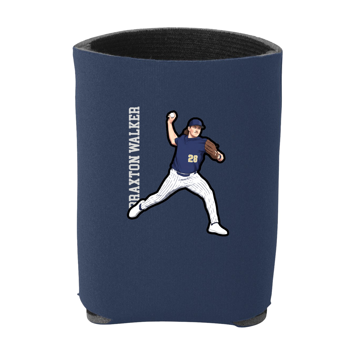 Can Holder — Name Vertical in Navy