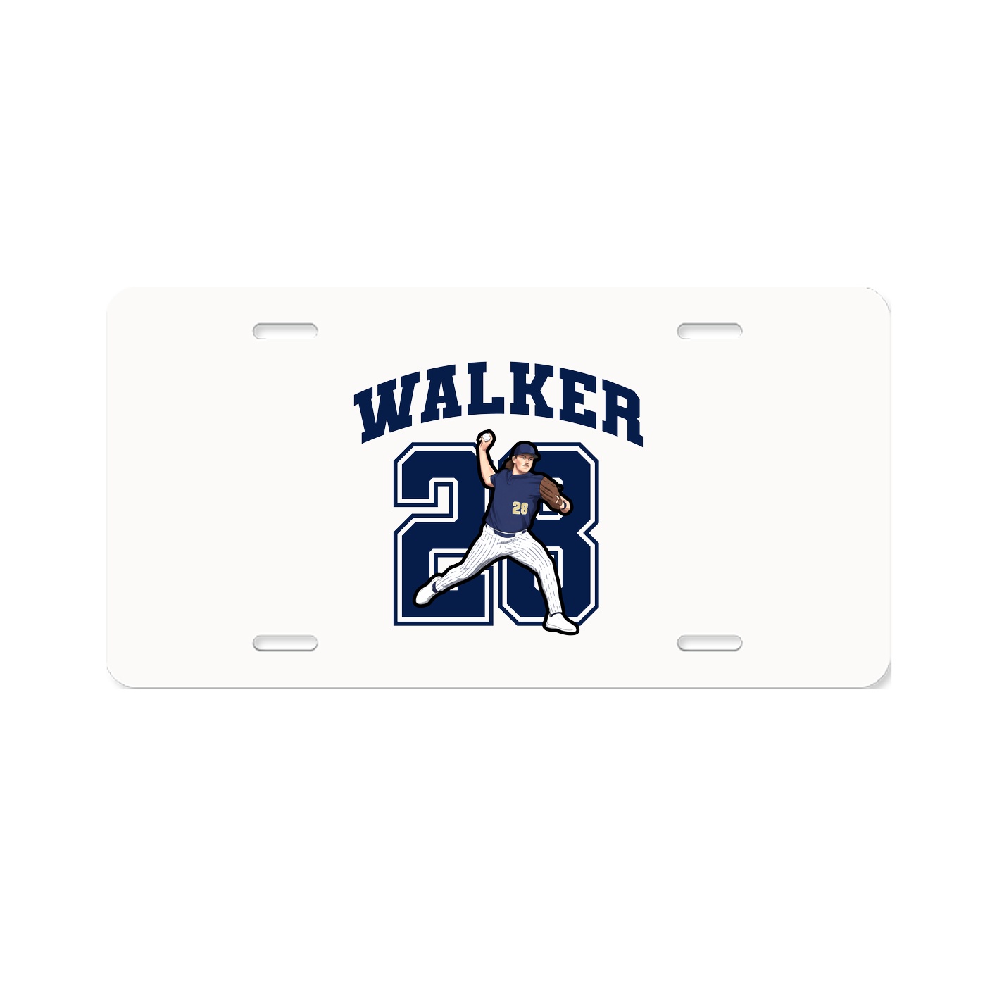 License Plate — Number in Classic