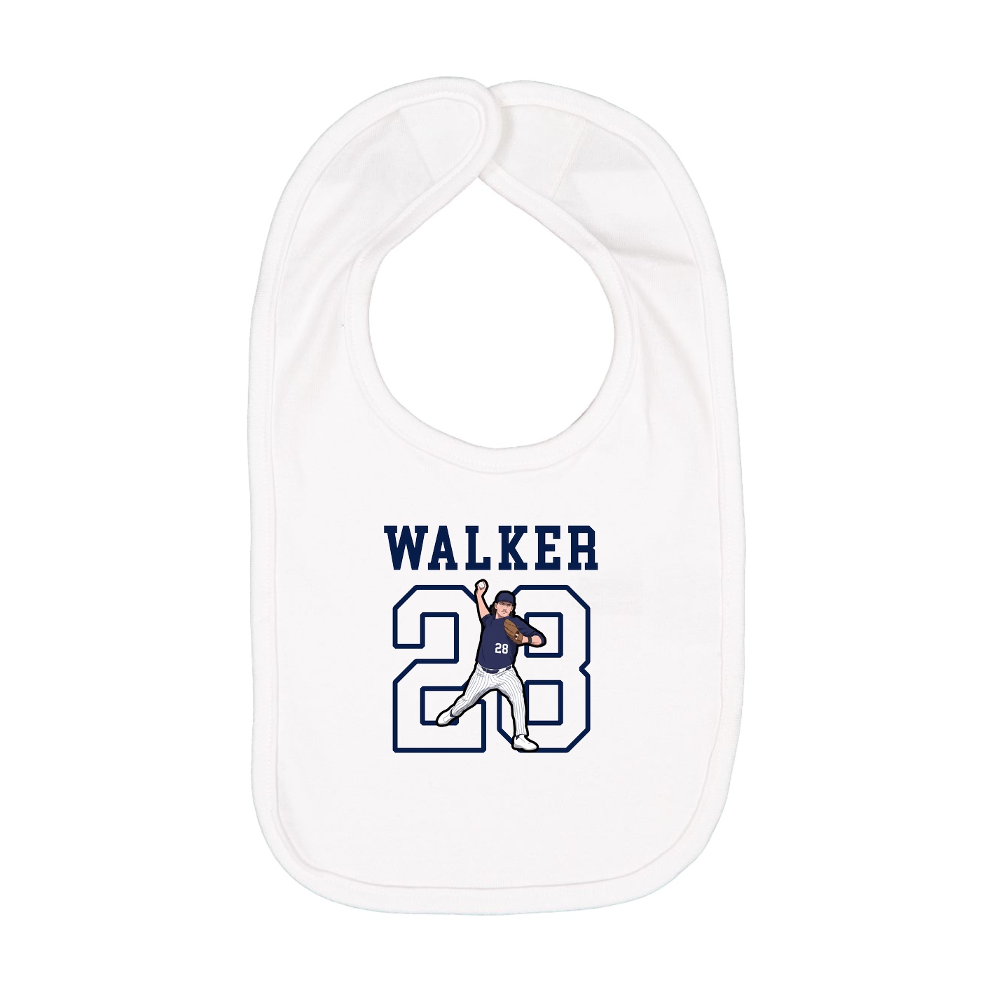 Infant Bib — Shirsey in White