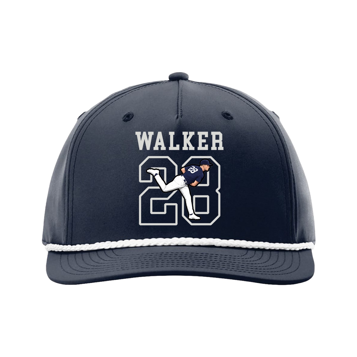 Five-Panel Classic Rope Cap — Shirsey in Navy