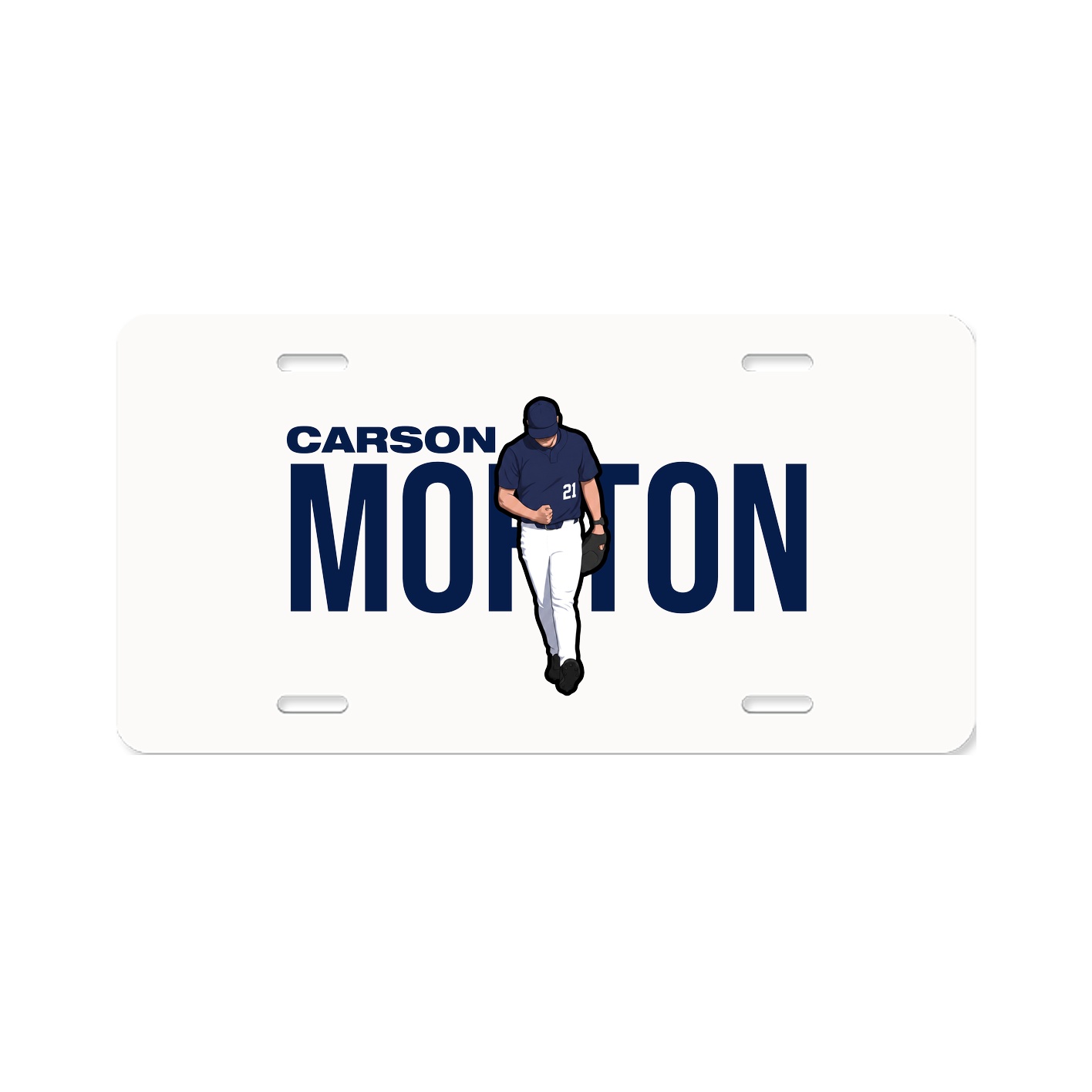 License Plate — Player Name in Classic