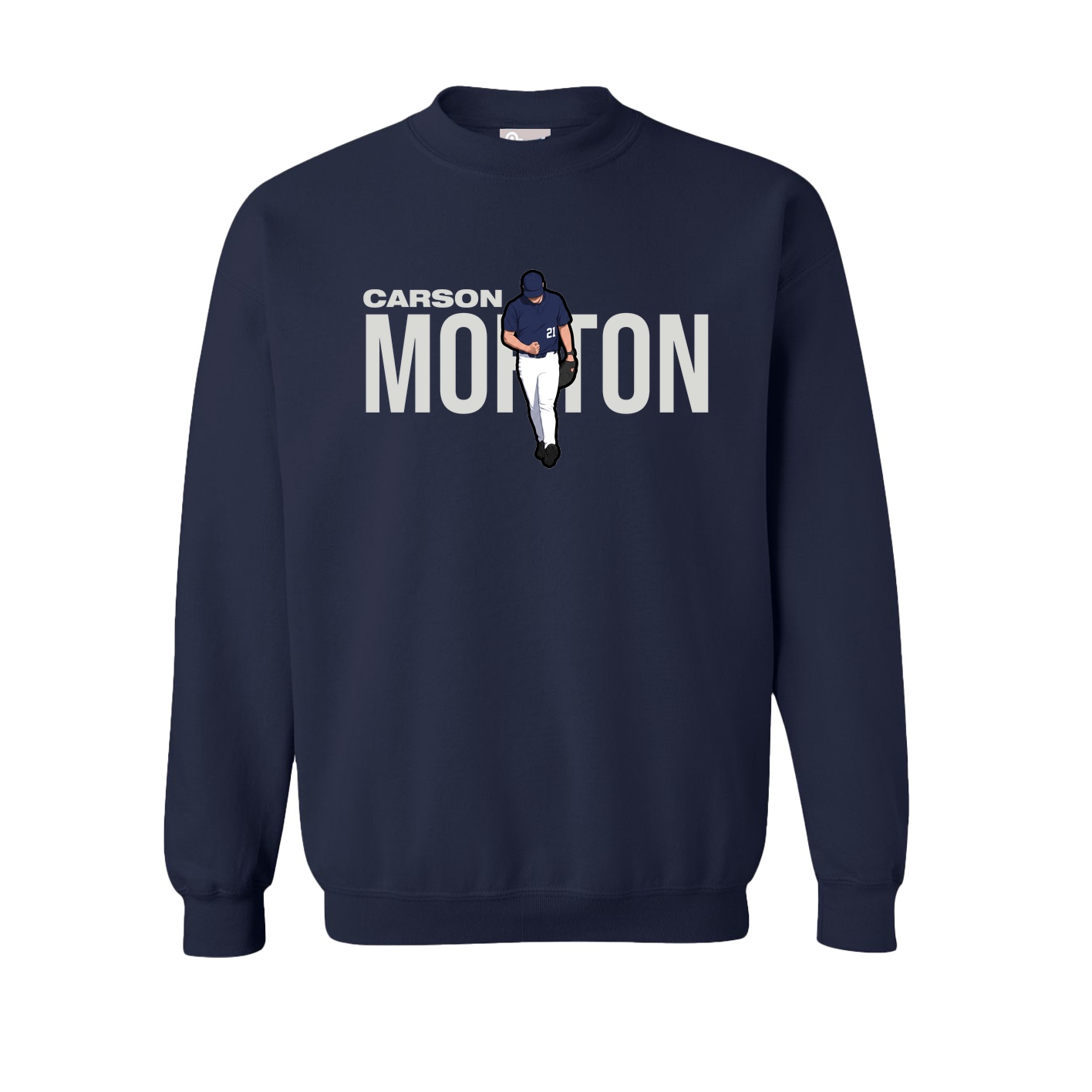 Fleece Crew — Player Name in Navy