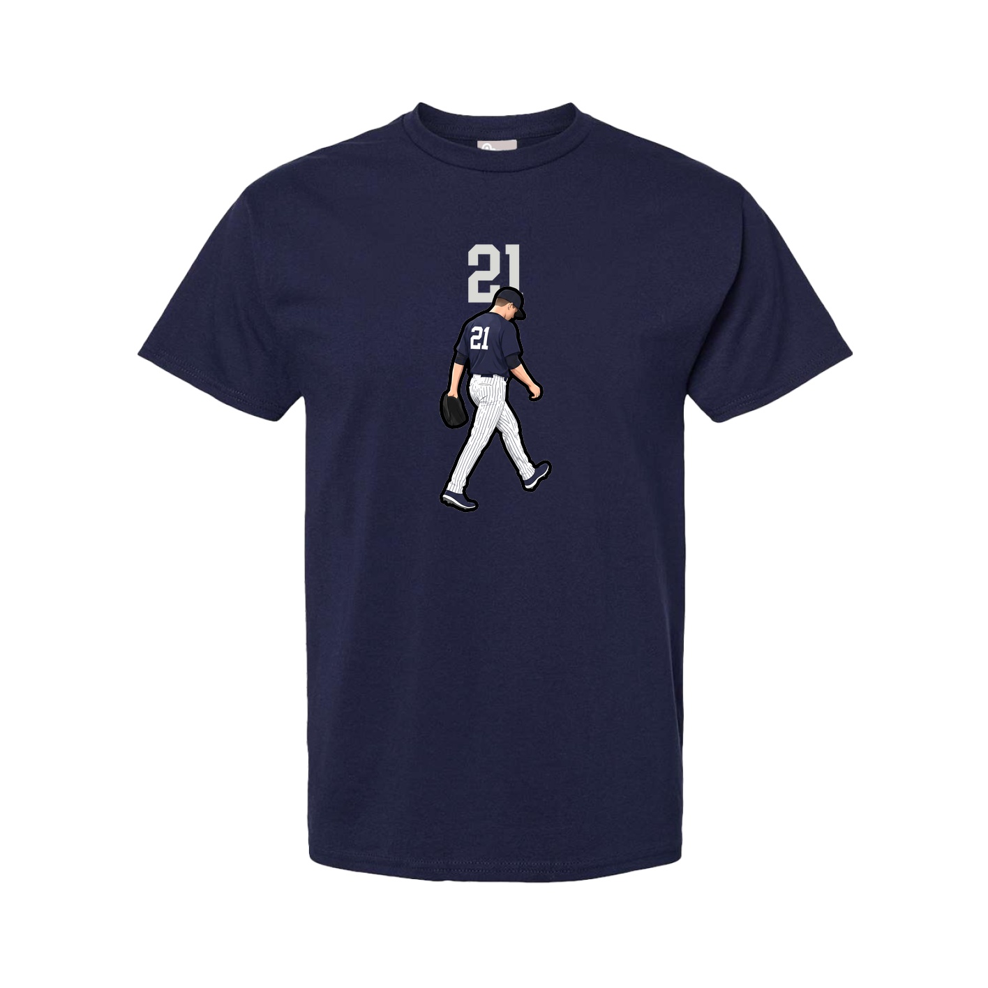 Youth Tee — Number Top in Navy