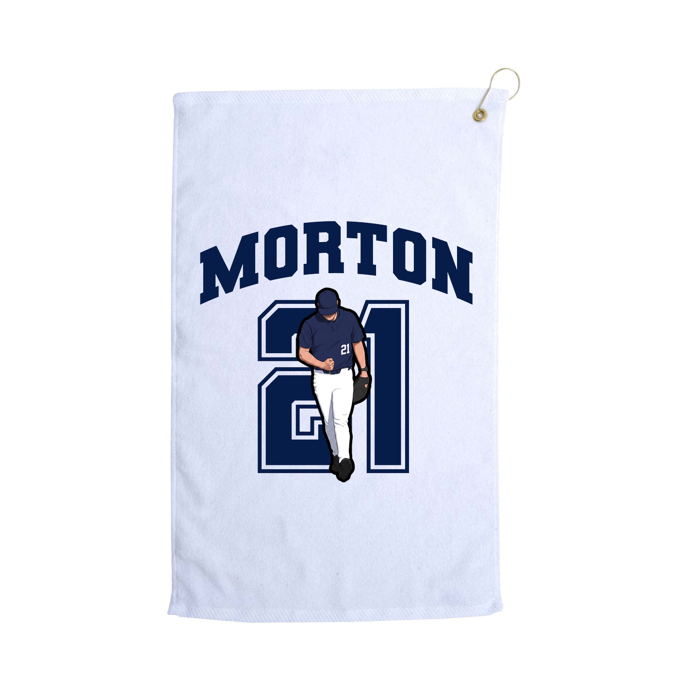 Golf Towel — Number in White