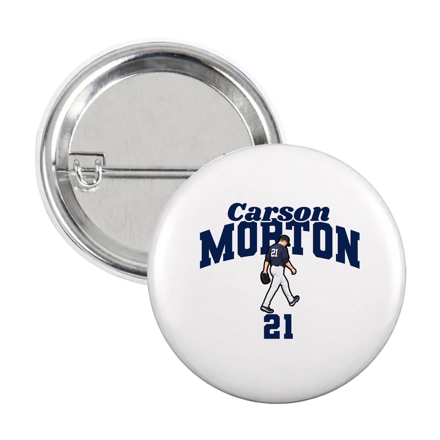 Game Day Button — Signature Arch in White