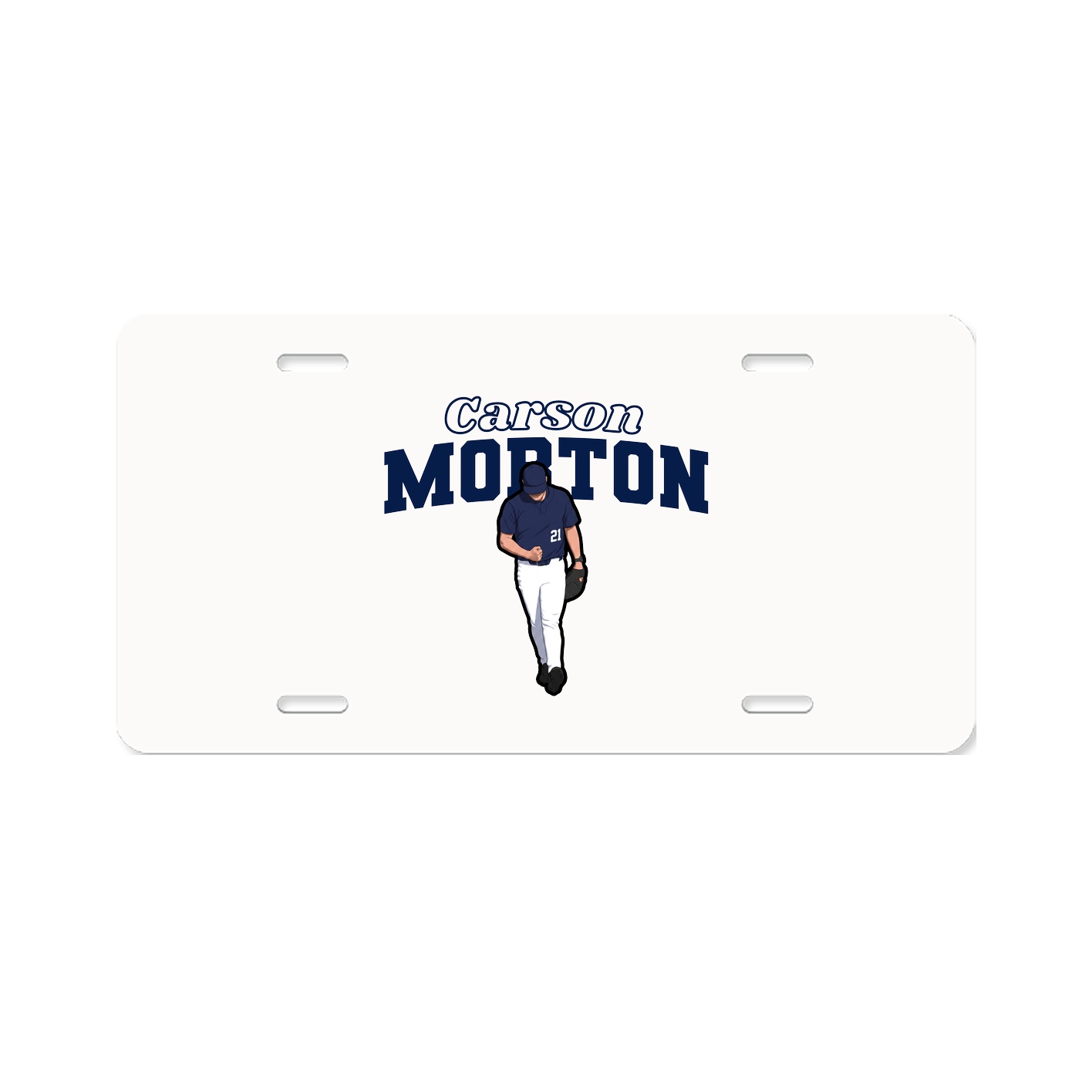 License Plate — Name Arch in Classic