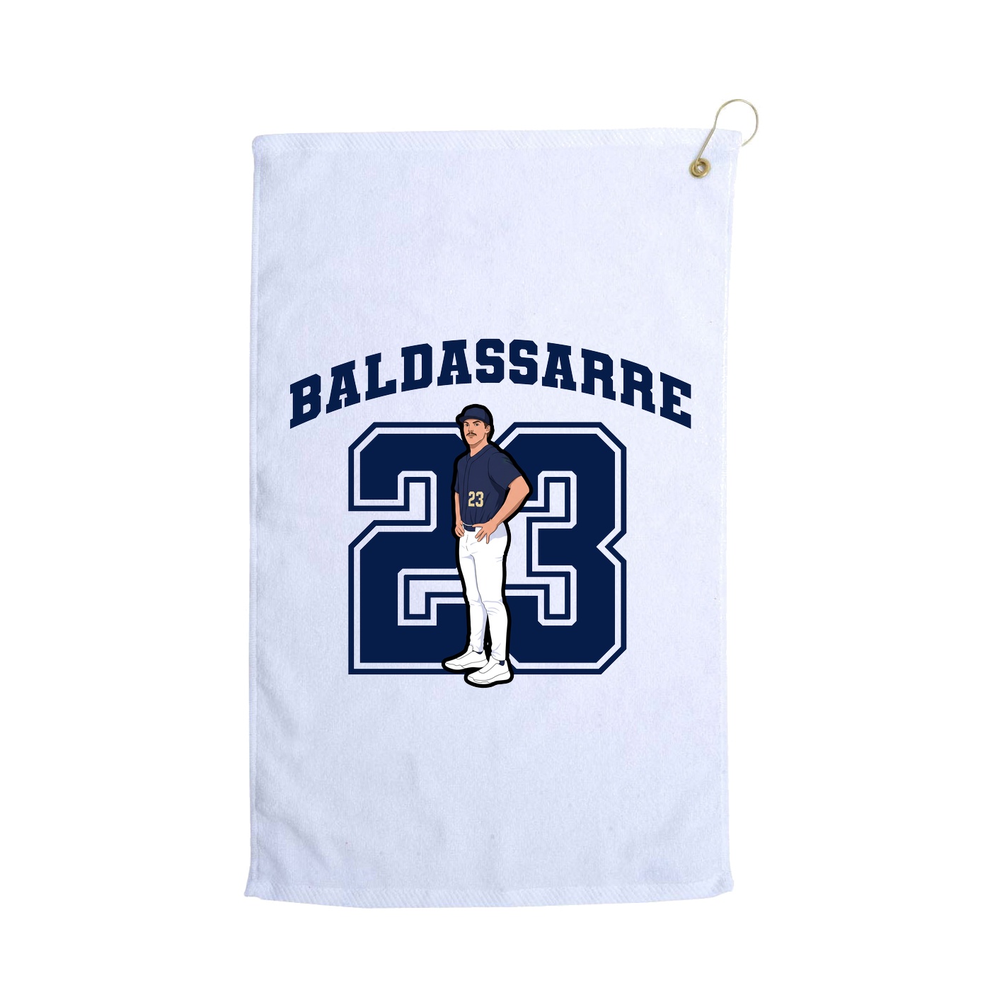 Golf Towel — Number in White