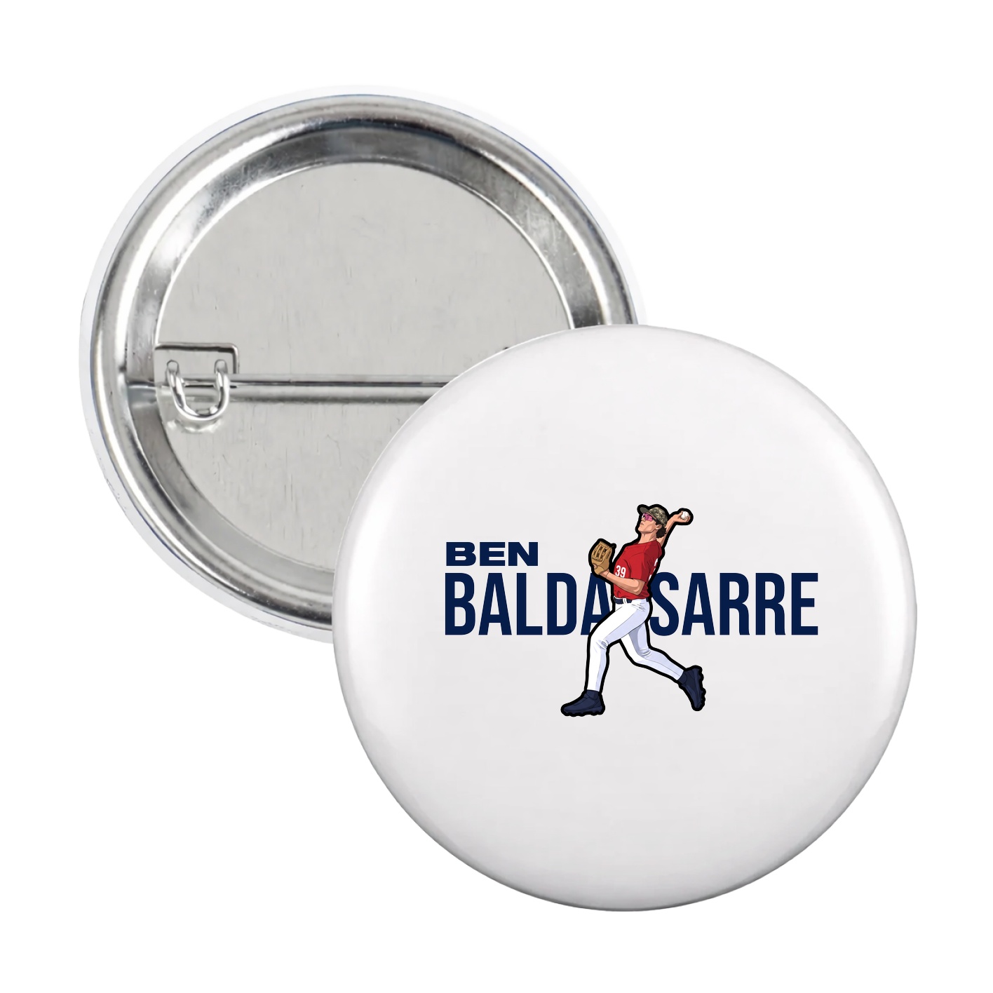 Game Day Button — Player Name in White