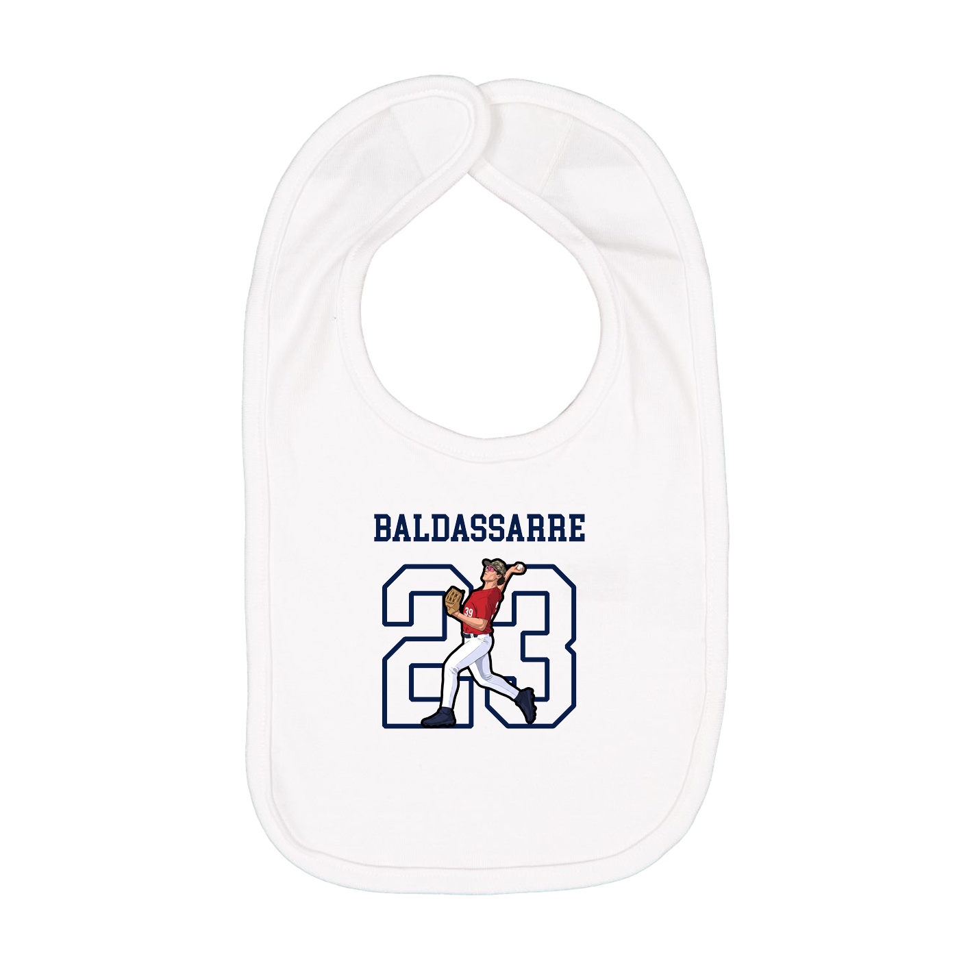 Infant Bib — Shirsey in White