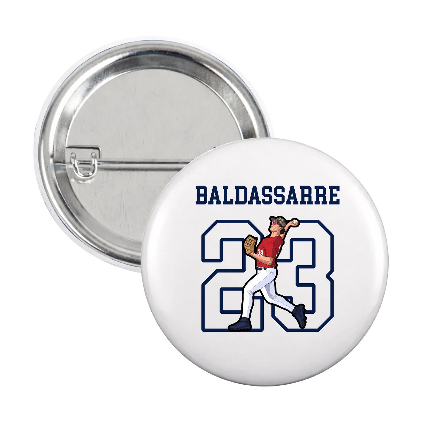 Game Day Button — Shirsey in White