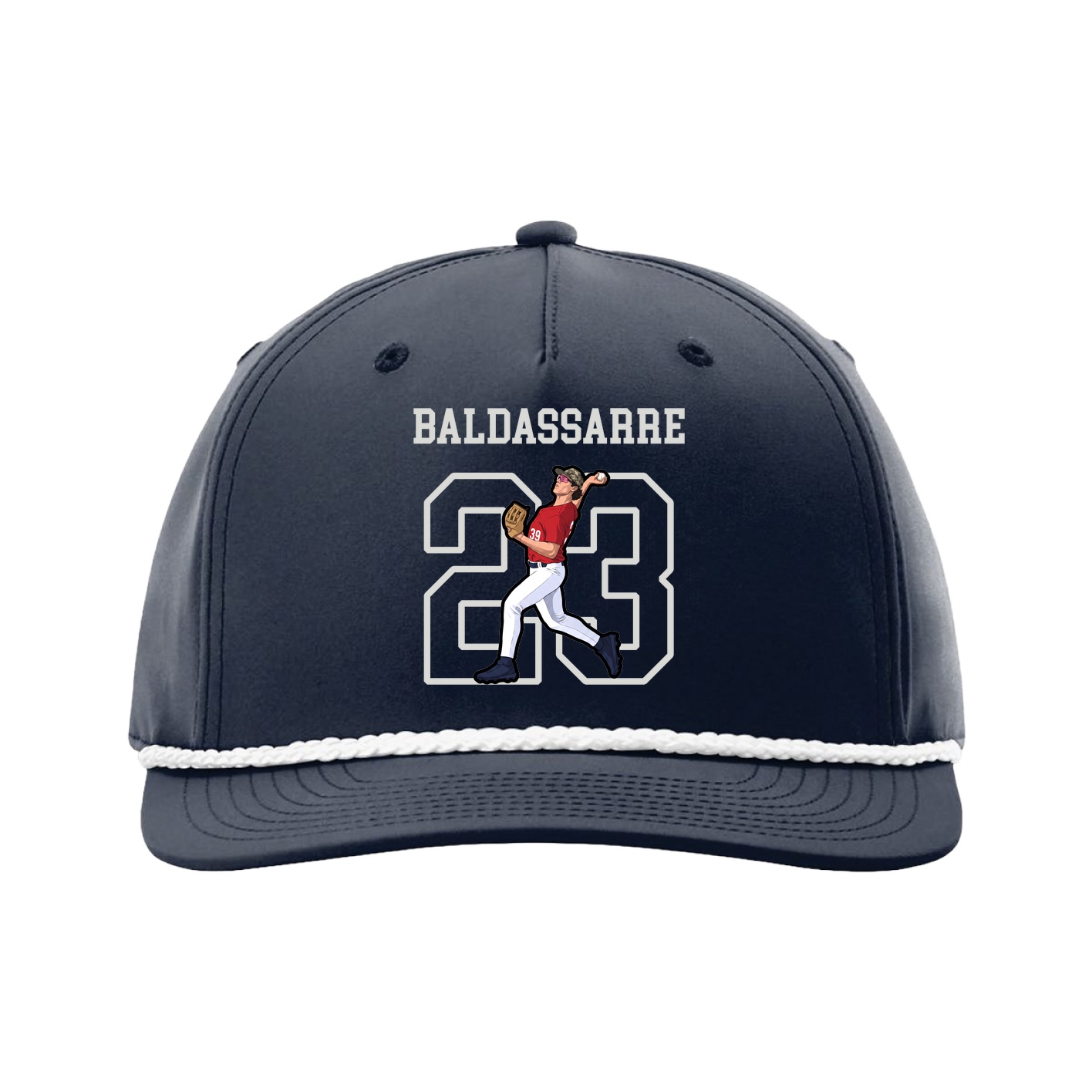Five-Panel Classic Rope Cap — Shirsey in Navy