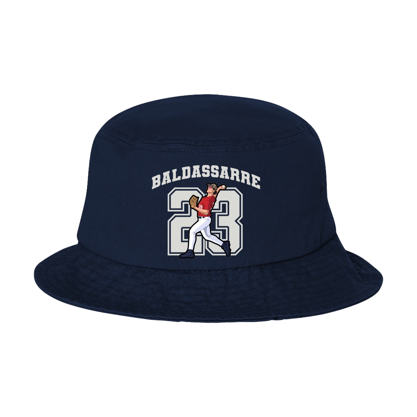 Bucket Cap — Number in Navy