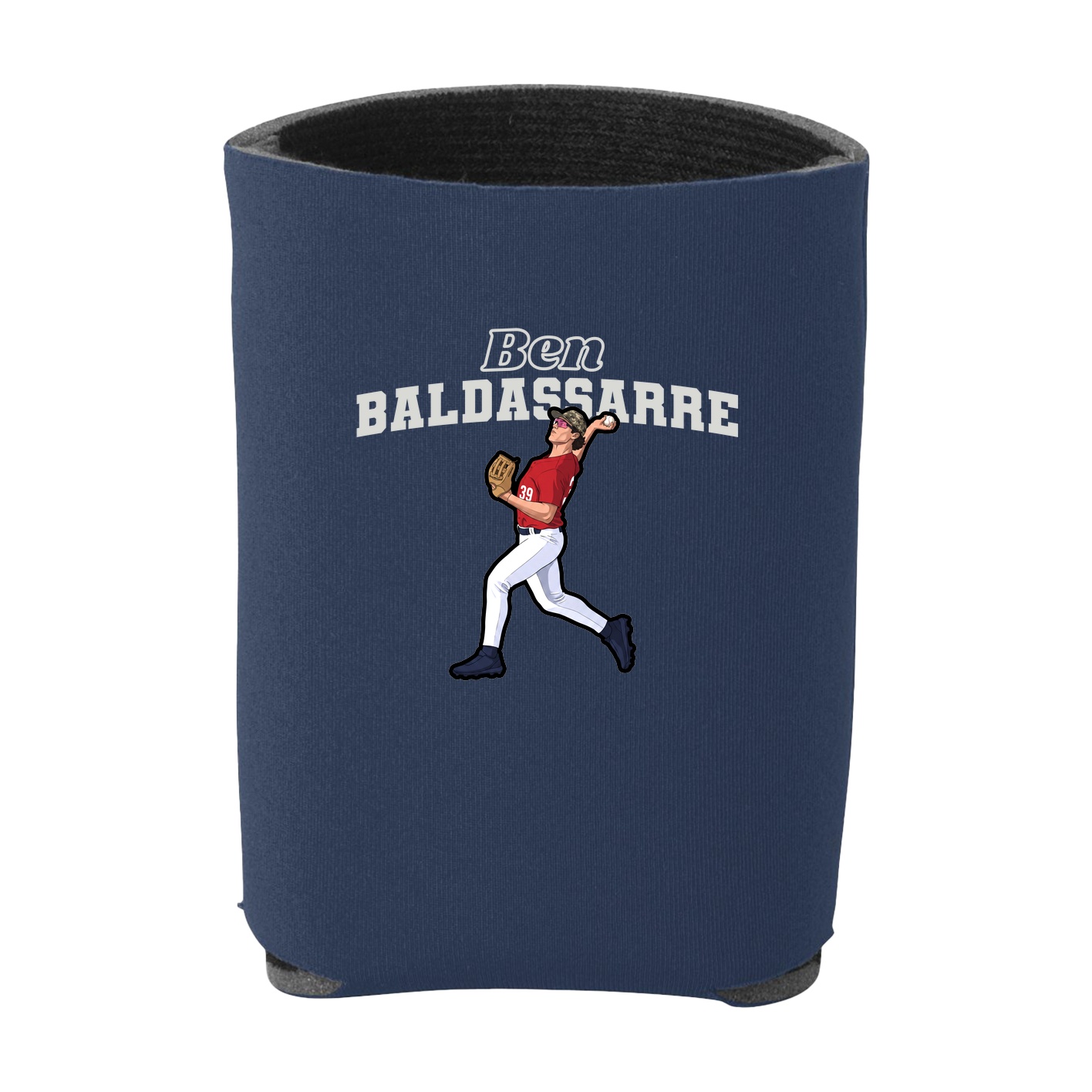 Can Holder — Name Arch in Navy