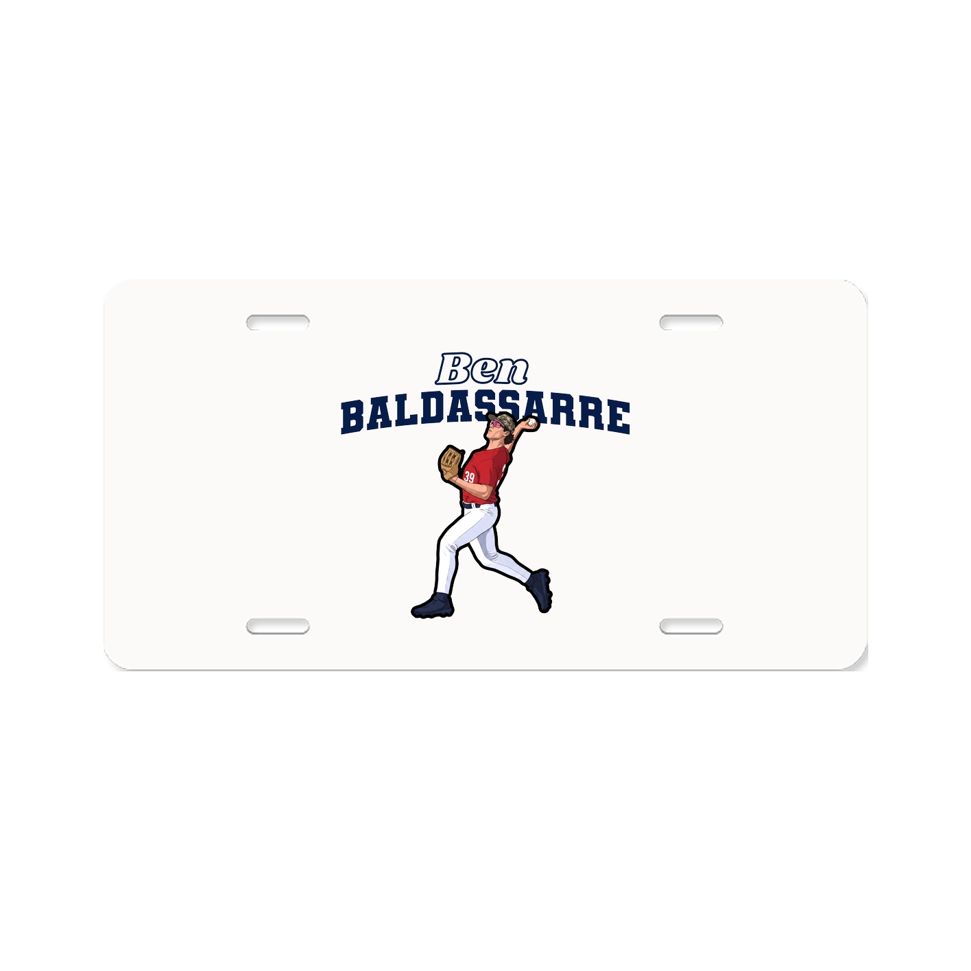 License Plate — Name Arch in Classic