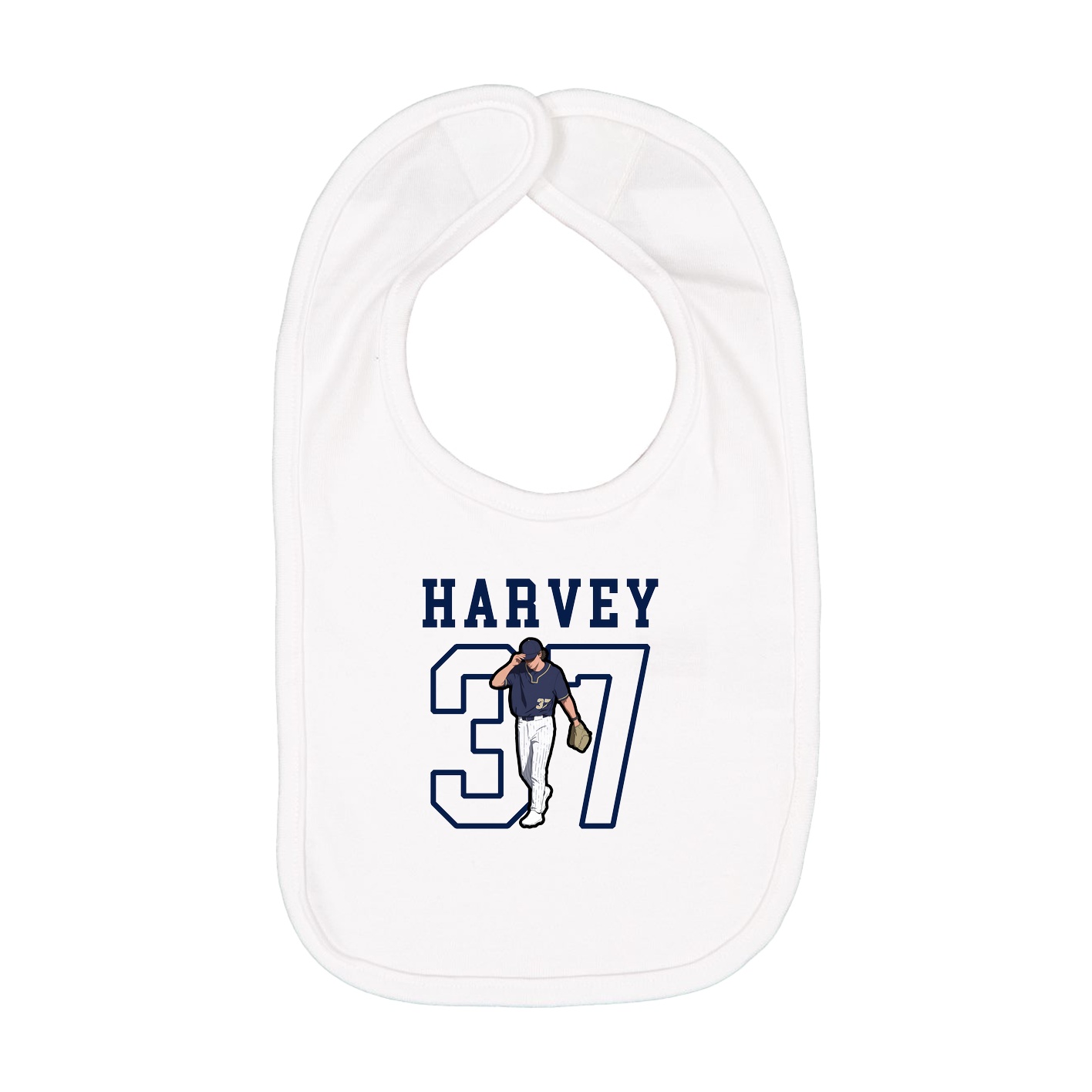 Infant Bib — Shirsey in White