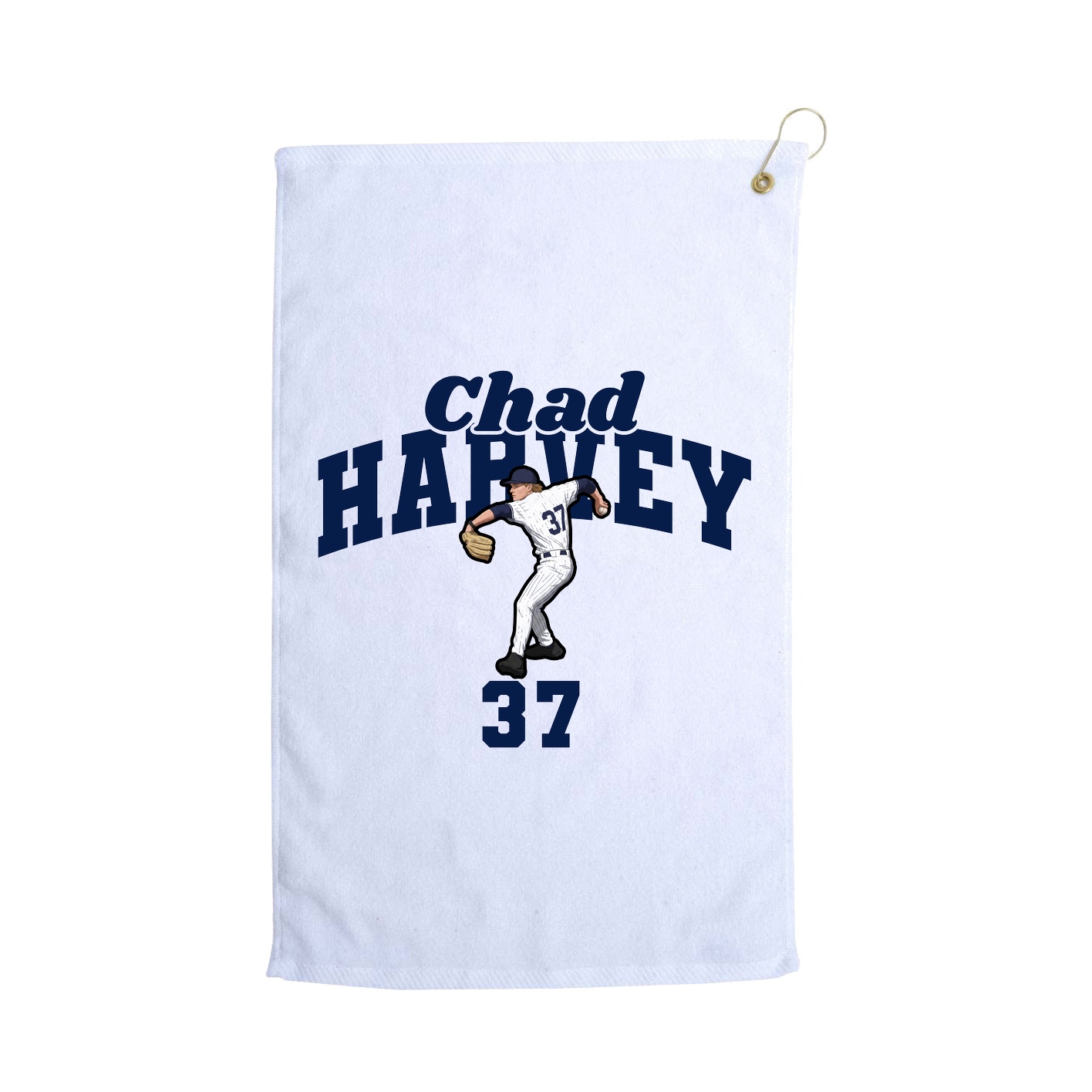 Golf Towel — Signature Arch in White