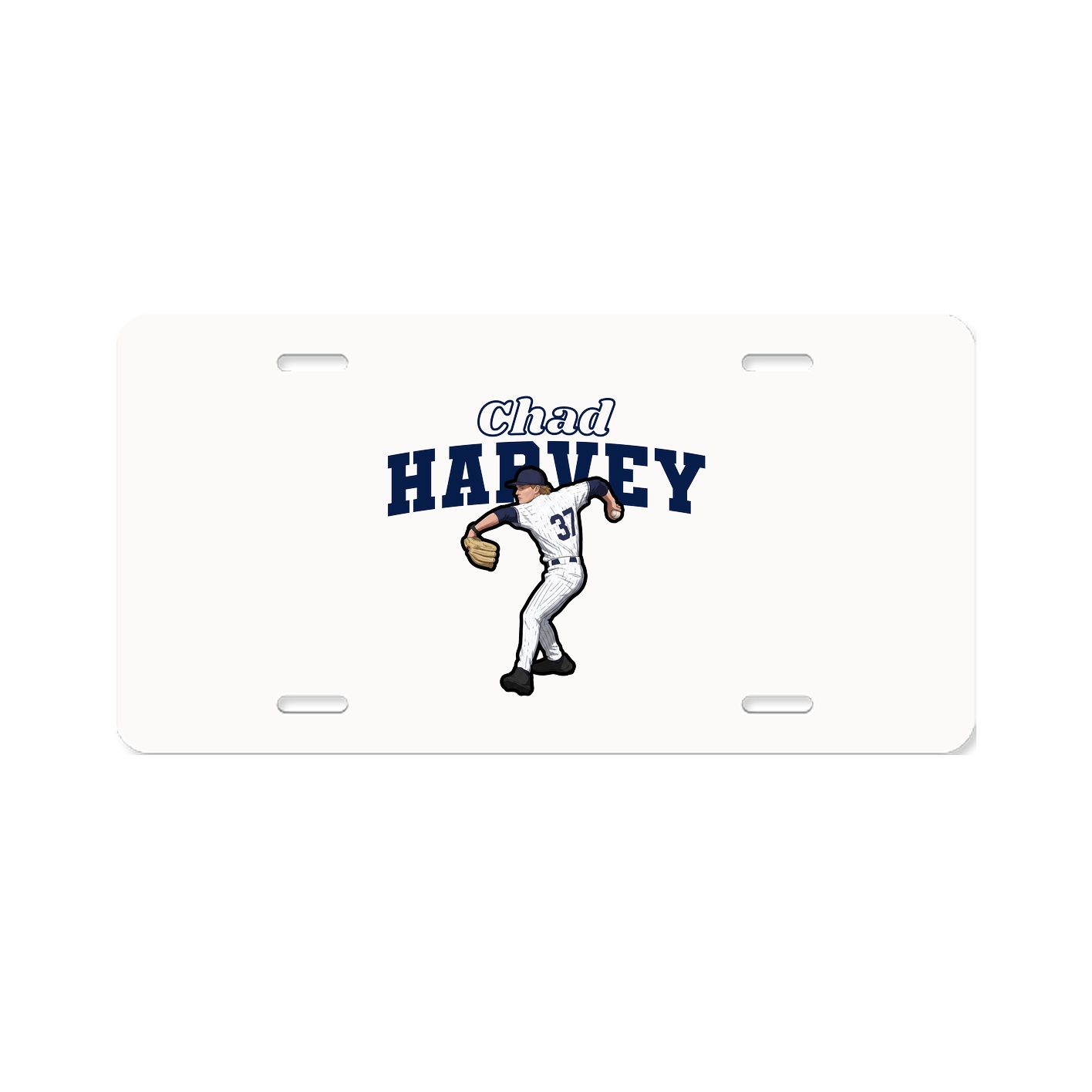 License Plate — Name Arch in Classic