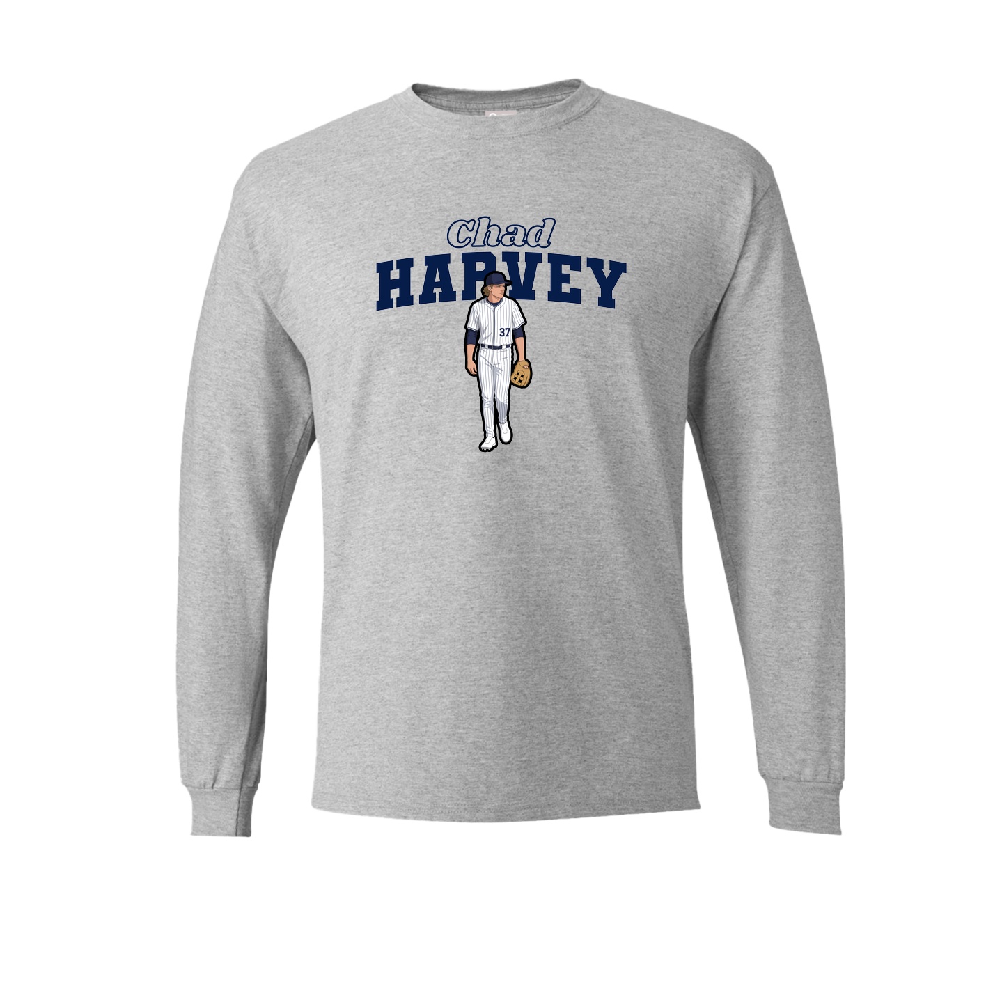 Long Sleeve Tee — Name Arch in Grey