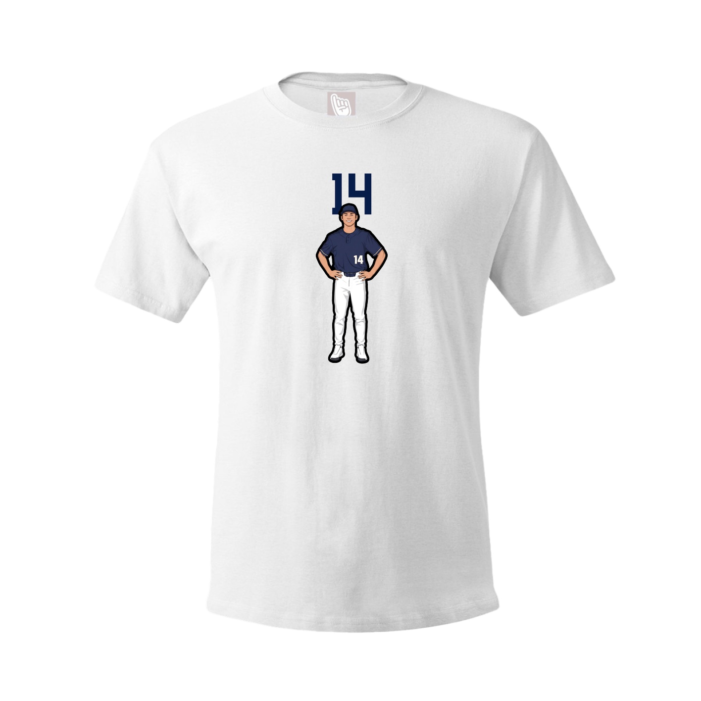 Tee — Number Top in White