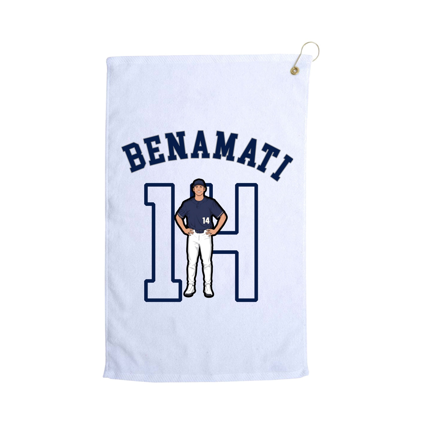 Golf Towel — Shirsey Arch in White